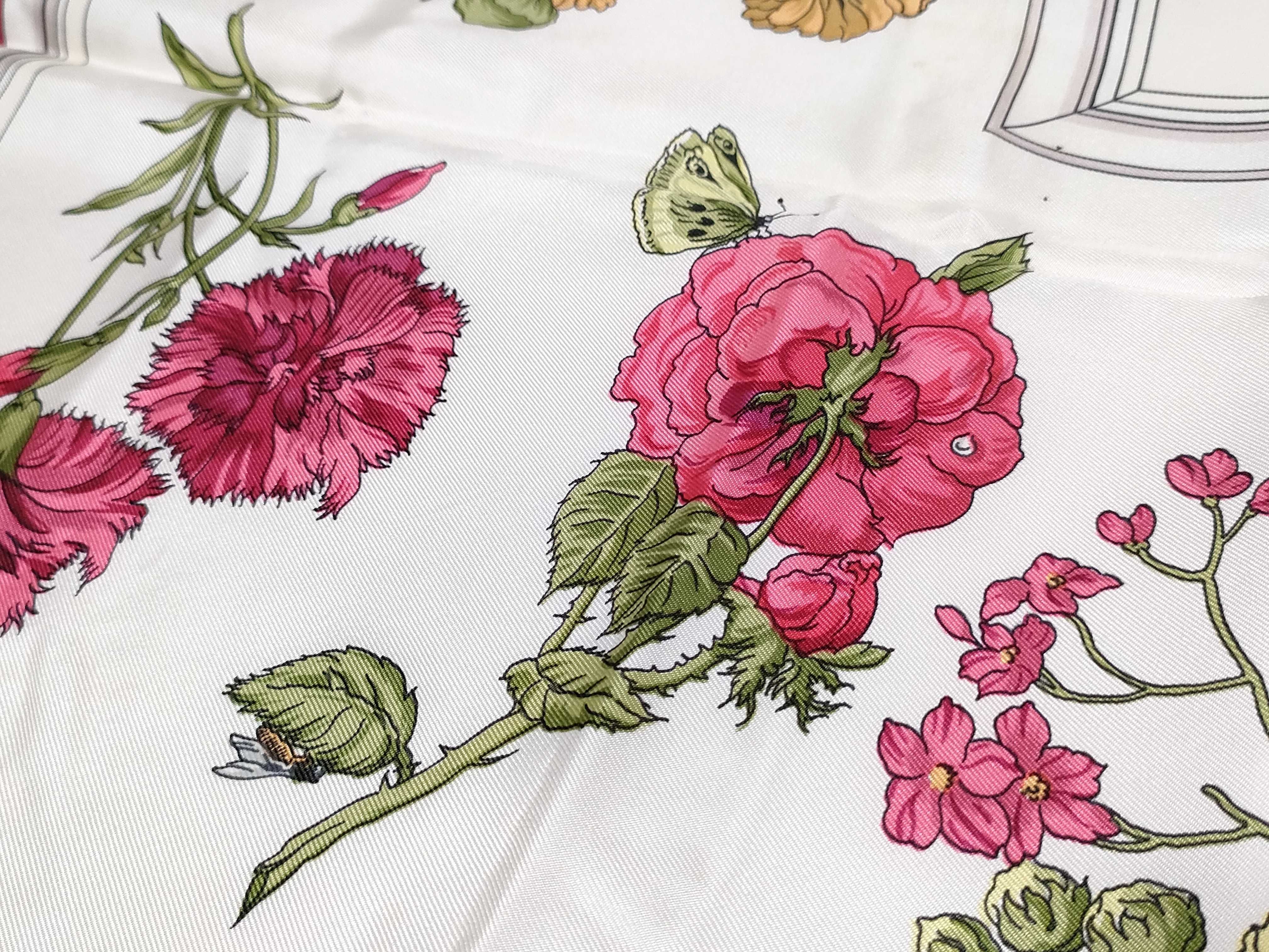 Hermes Quai aux Fleurs Silk Carre Scarf