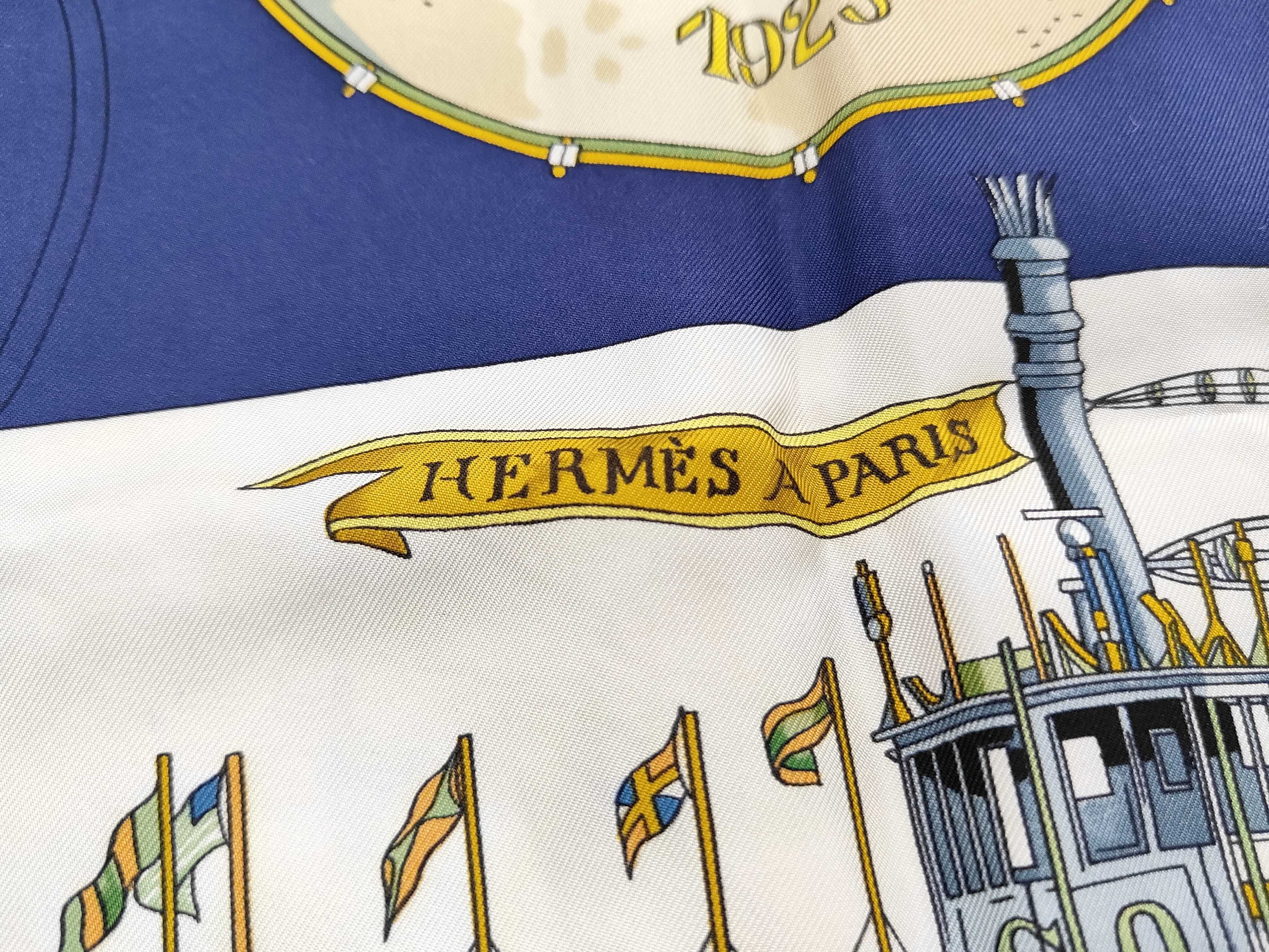 Hermes New Orleans Creole Jazz Silk Scarf by Loic Dubigeon