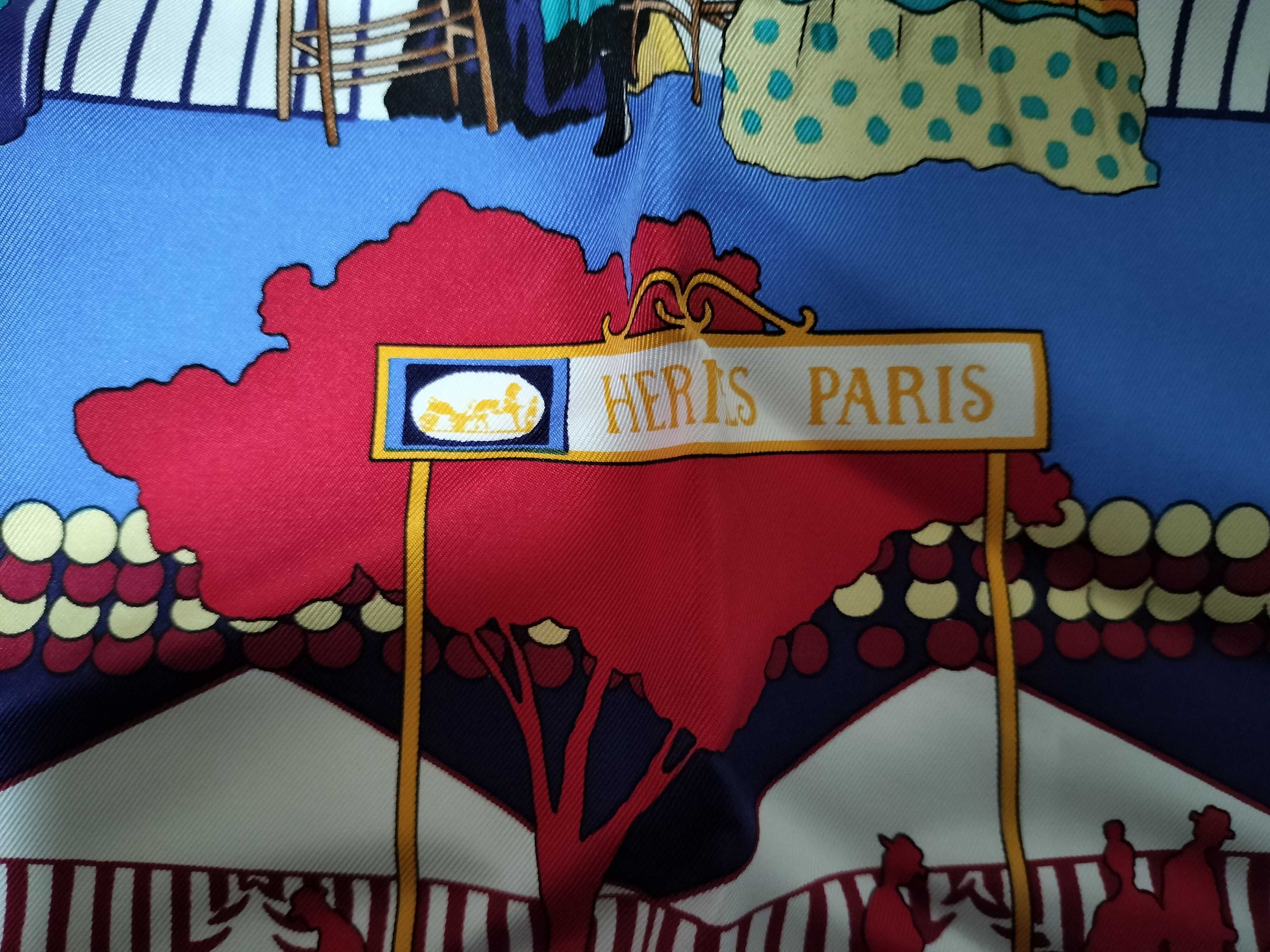 Hermes Silk Scarf with Spanish Feria de Sevilla Equestrian Motif