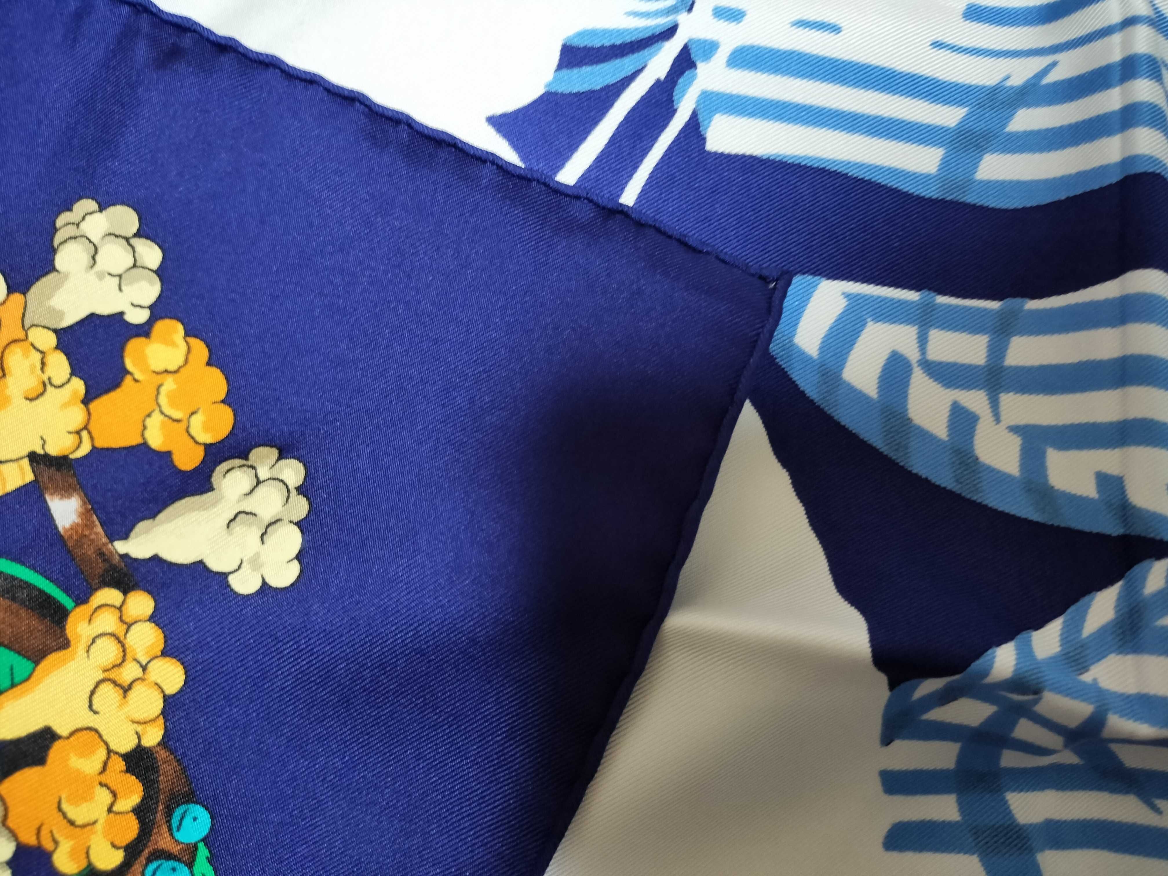 Hermes Silk Scarf with Spanish Feria de Sevilla Equestrian Motif