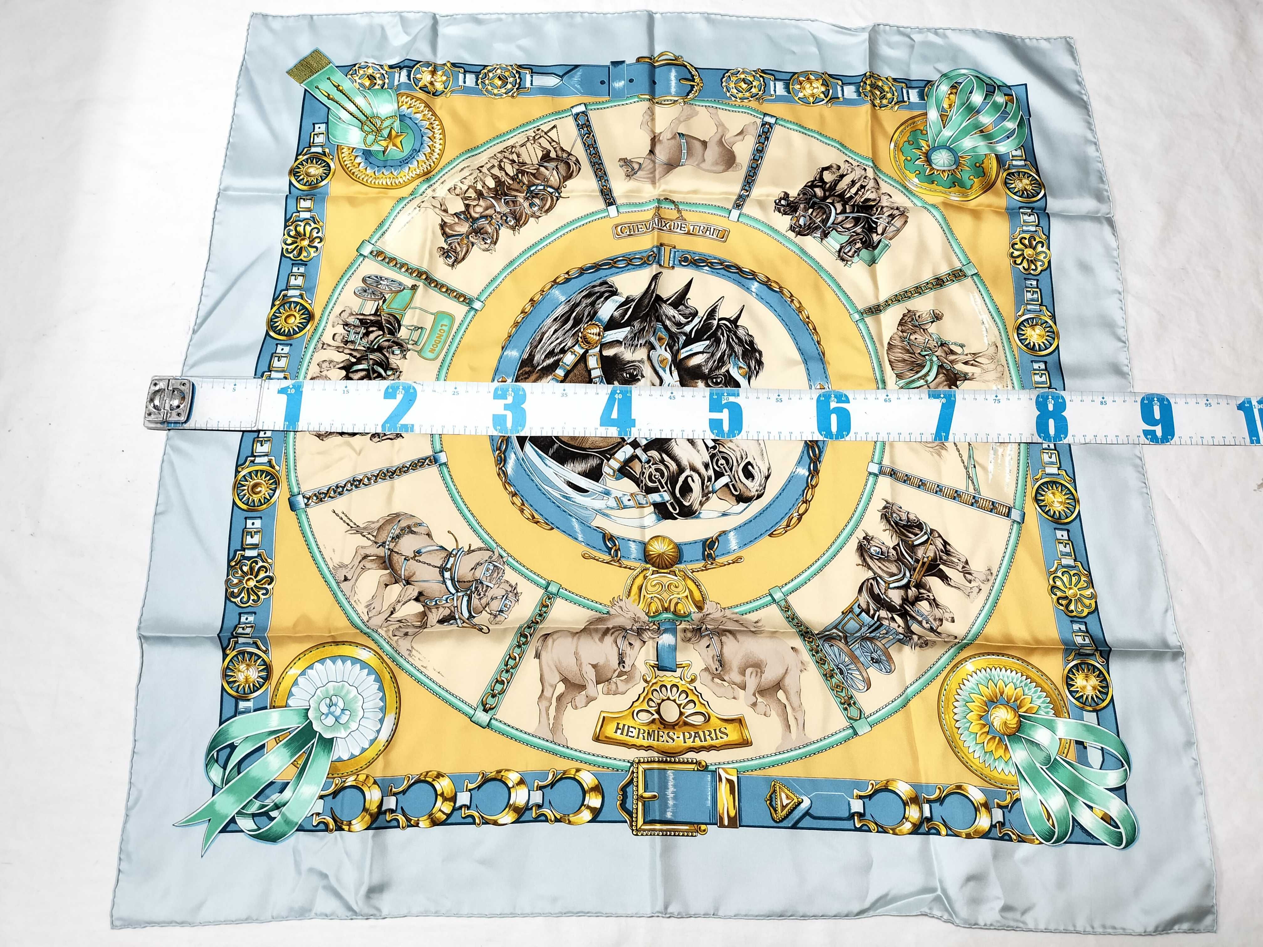 Hermes Chevaux de Trait Silk Scarf