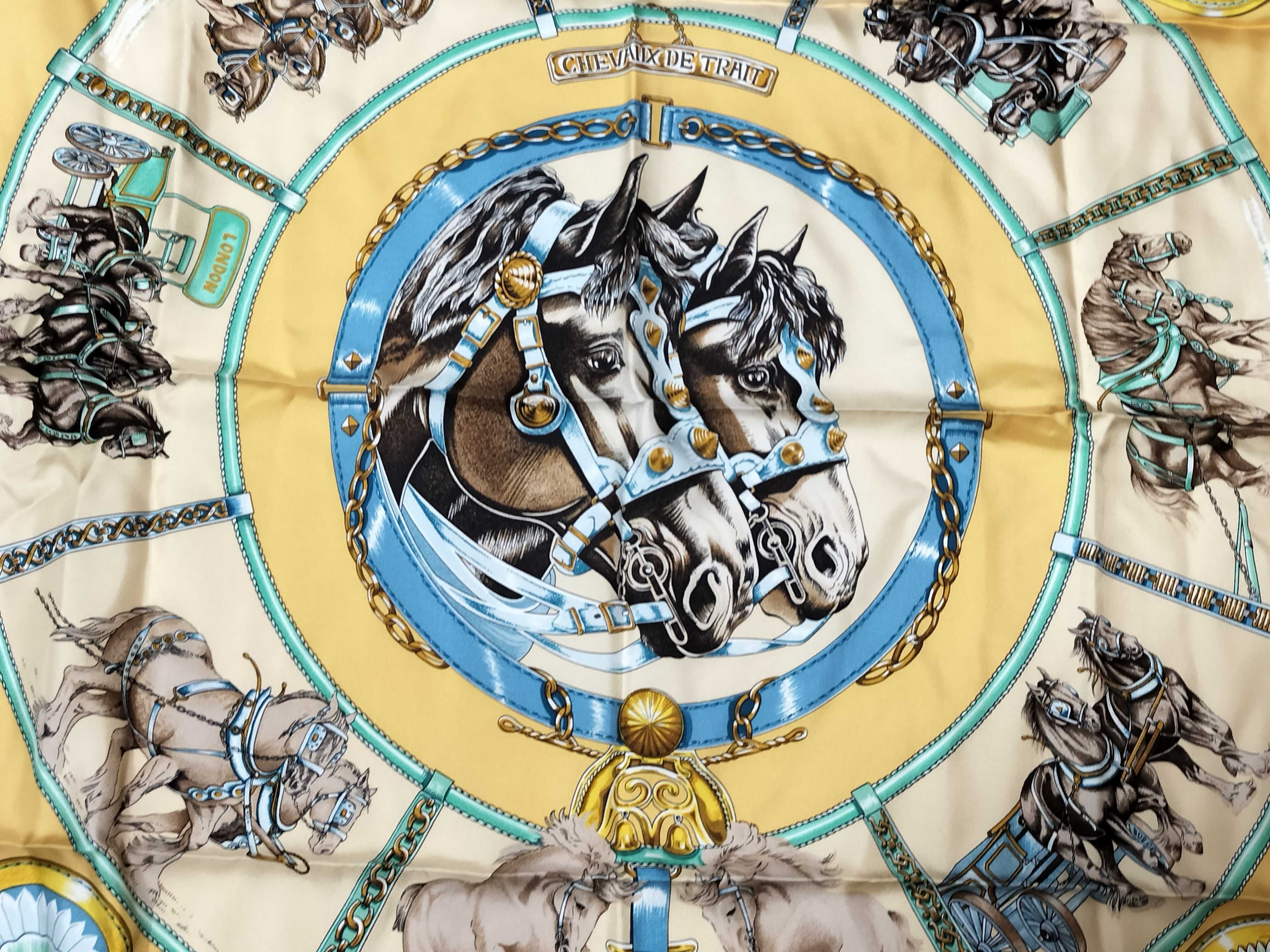 Hermes Chevaux de Trait Silk Scarf