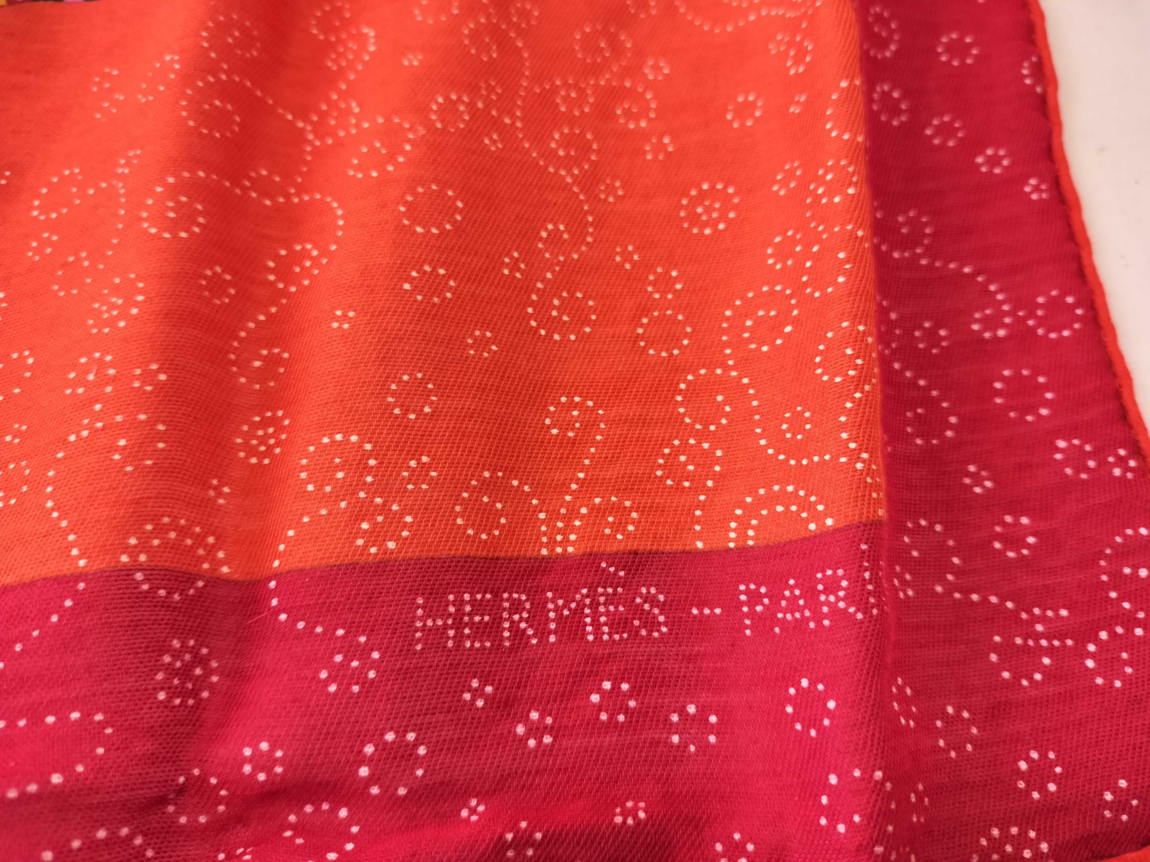 Hermes La Ronde des Elephants Silk and Cashmere Scarf 70