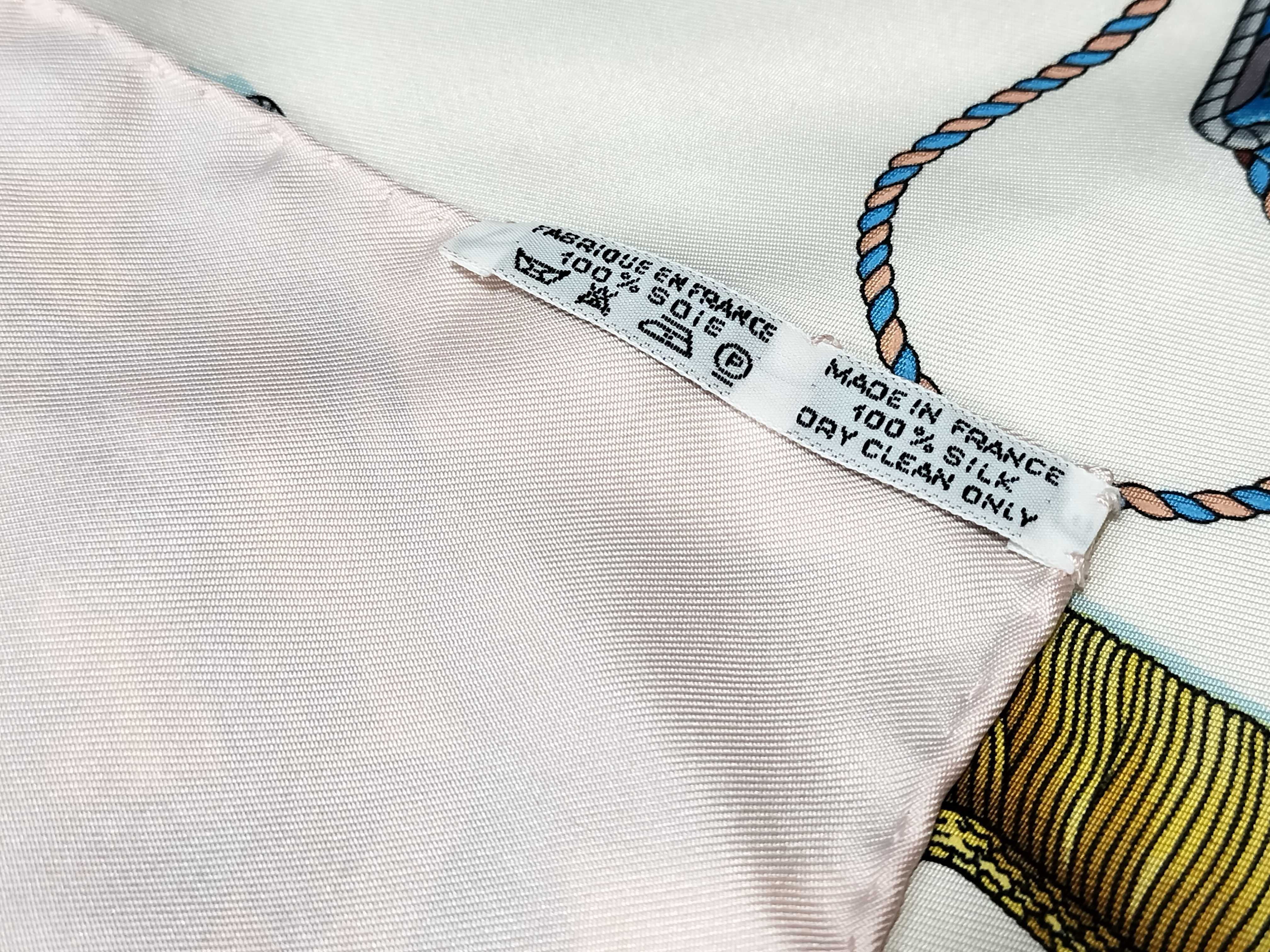 Hermes Les Tambours Silk Carre Scarf