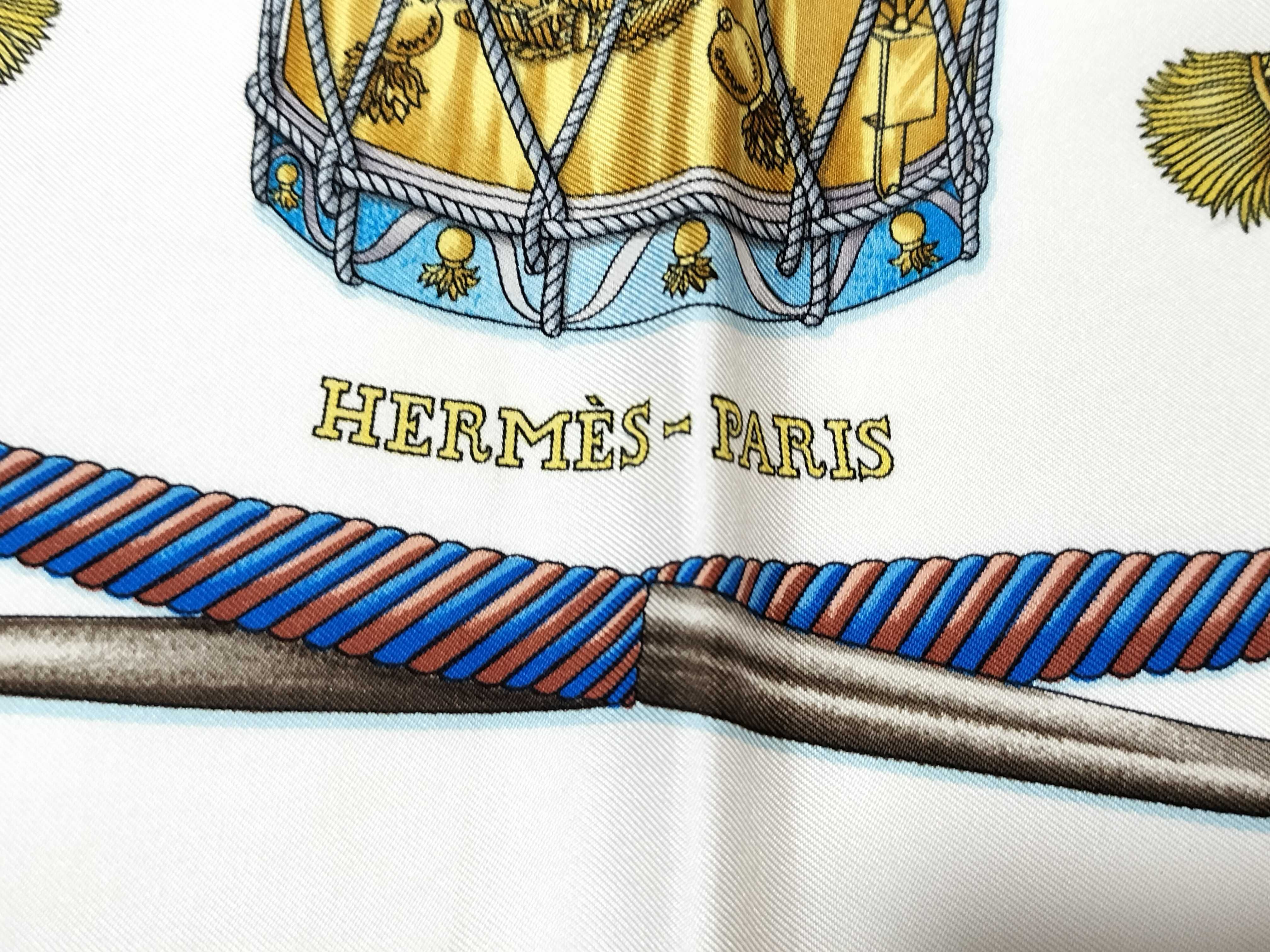 Hermes Les Tambours Silk Carre Scarf