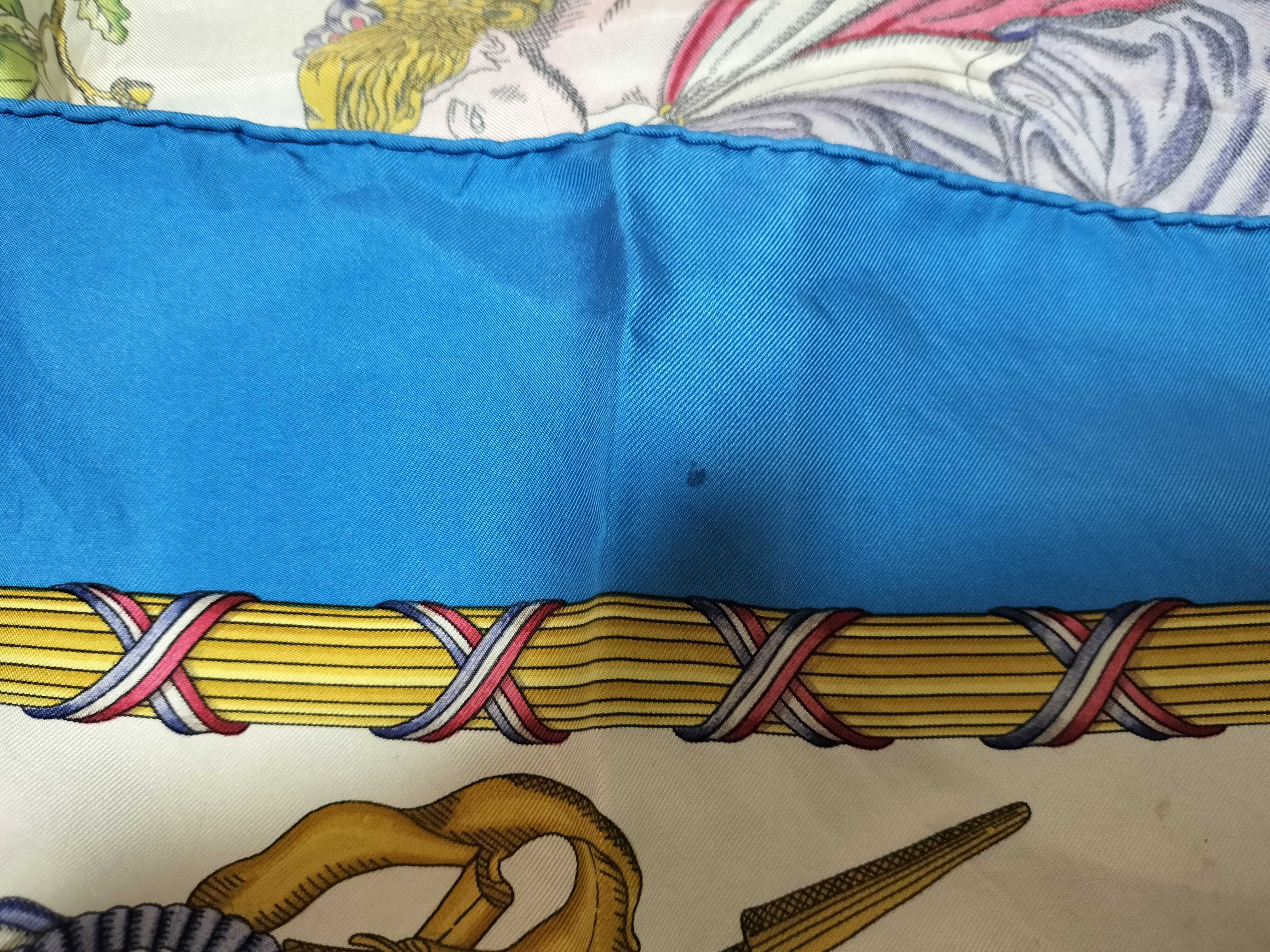 Hermes Republique Francaise Silk Carre Scarf