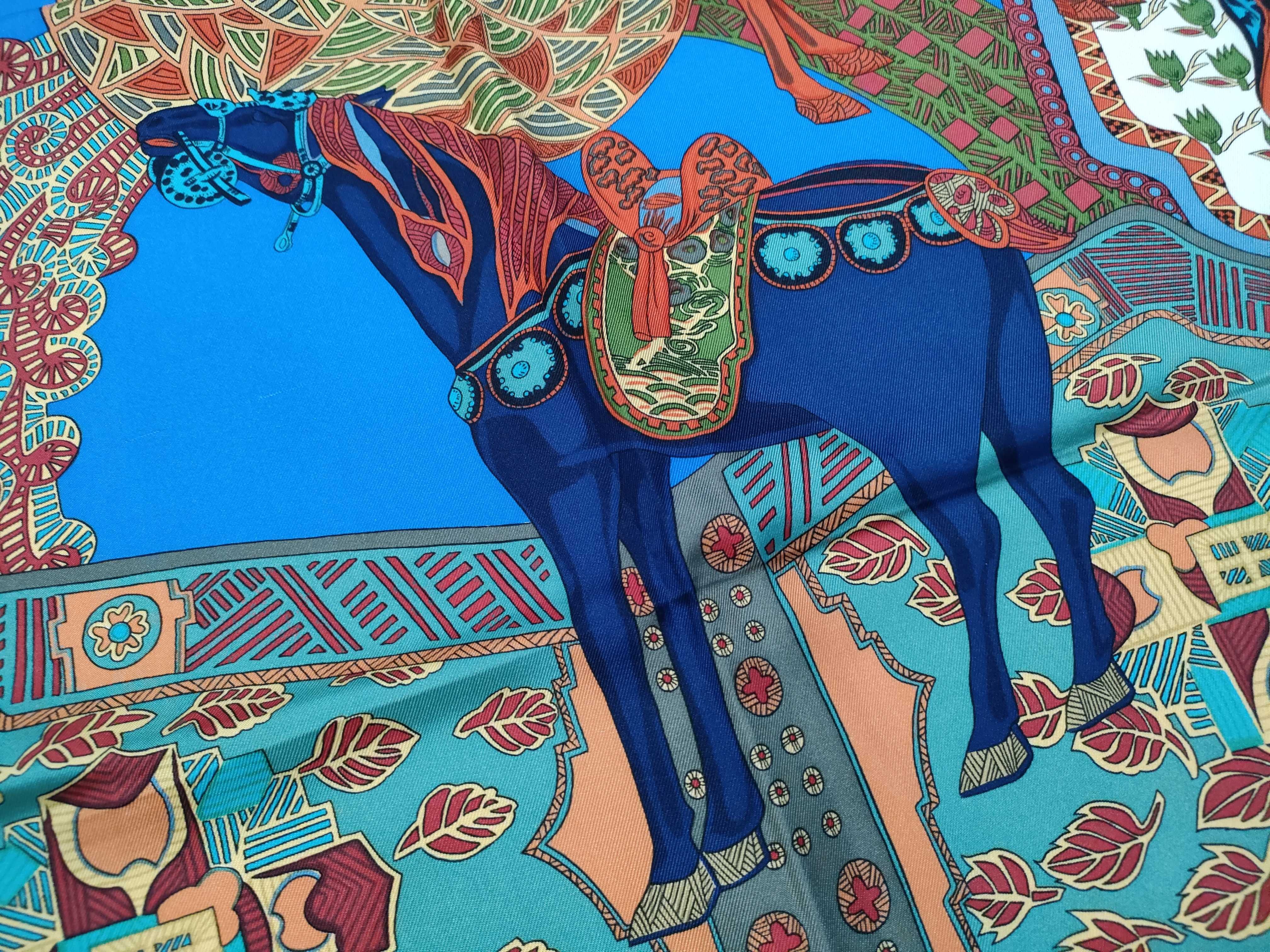 Hermes Art des Steppes Silk Scarf by Annie Faivre