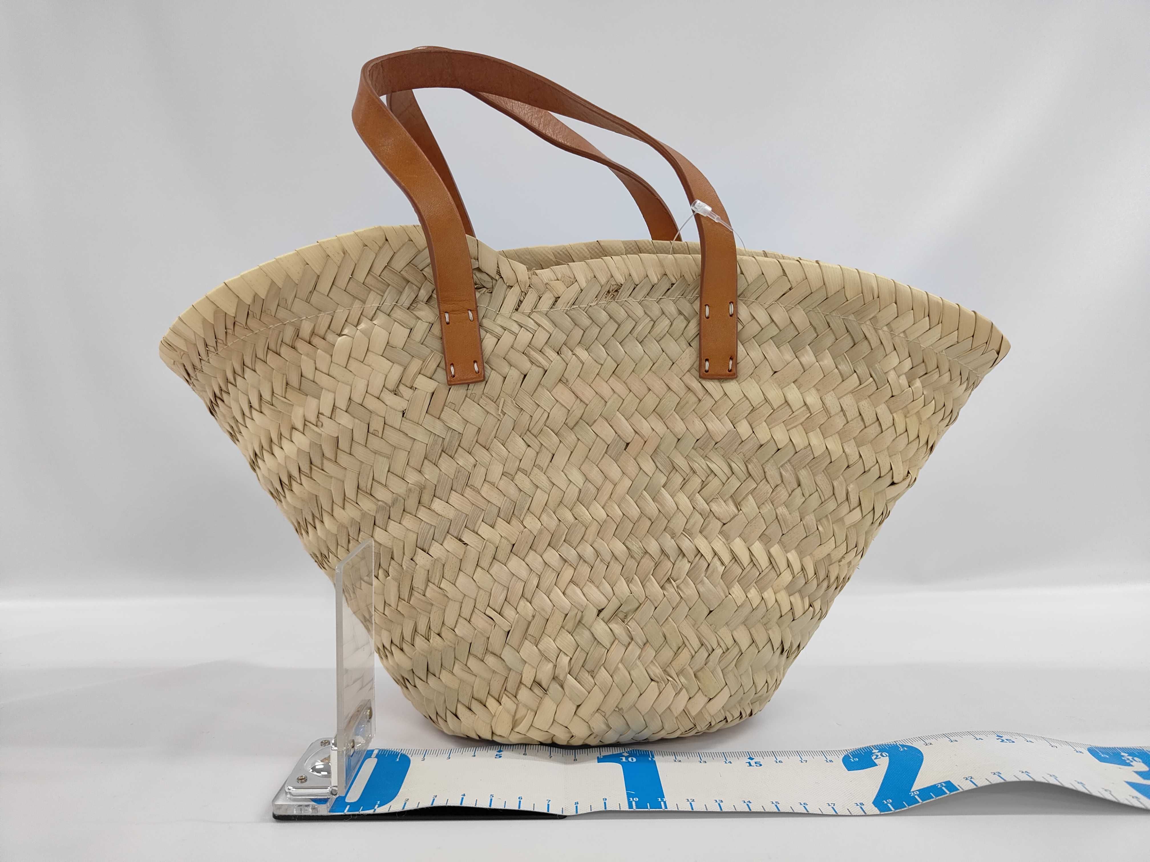 Emilio Pucci Large Woven Straw Tote Bag with Leather Accents