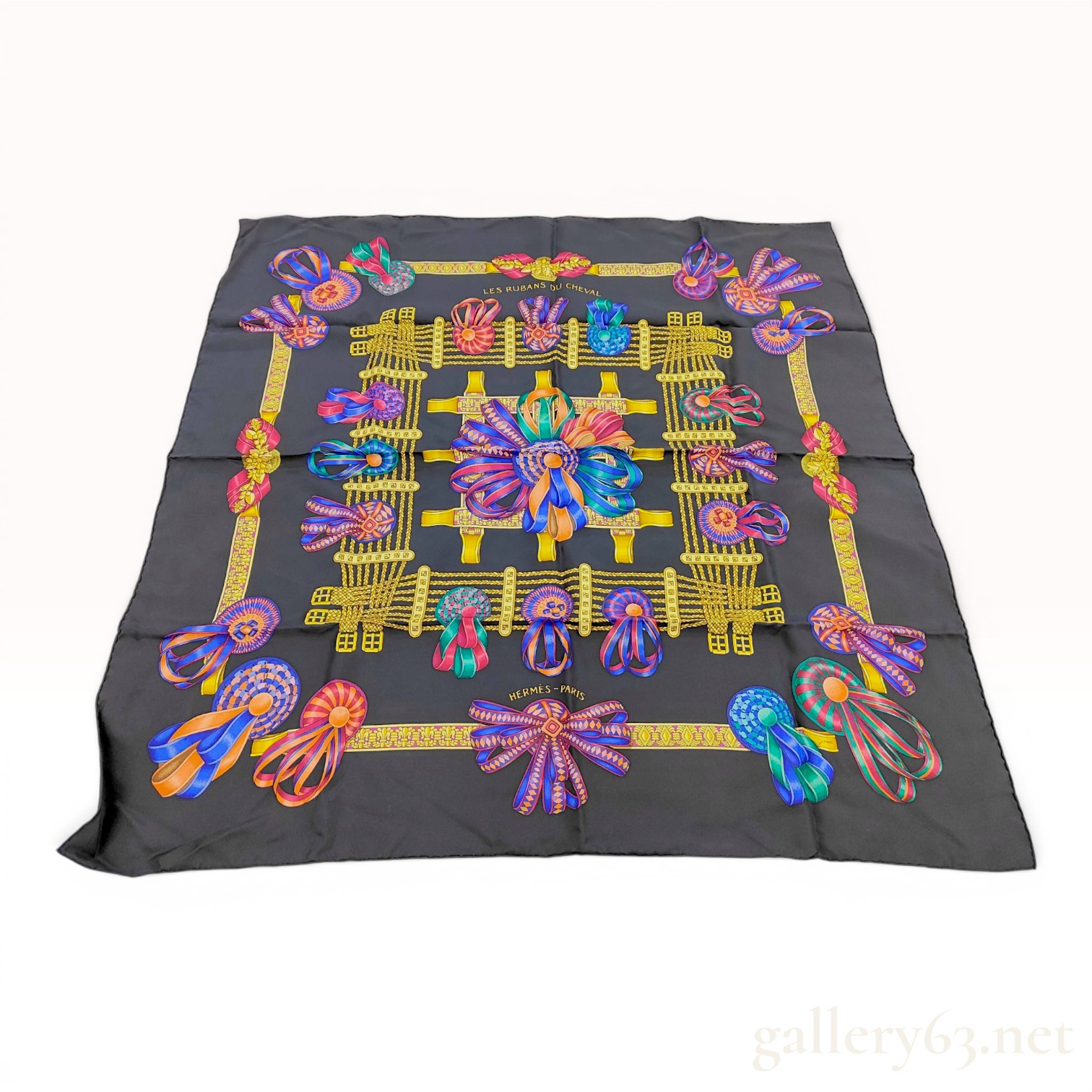 Hermes Les Rubans du Cheval Silk Scarf
