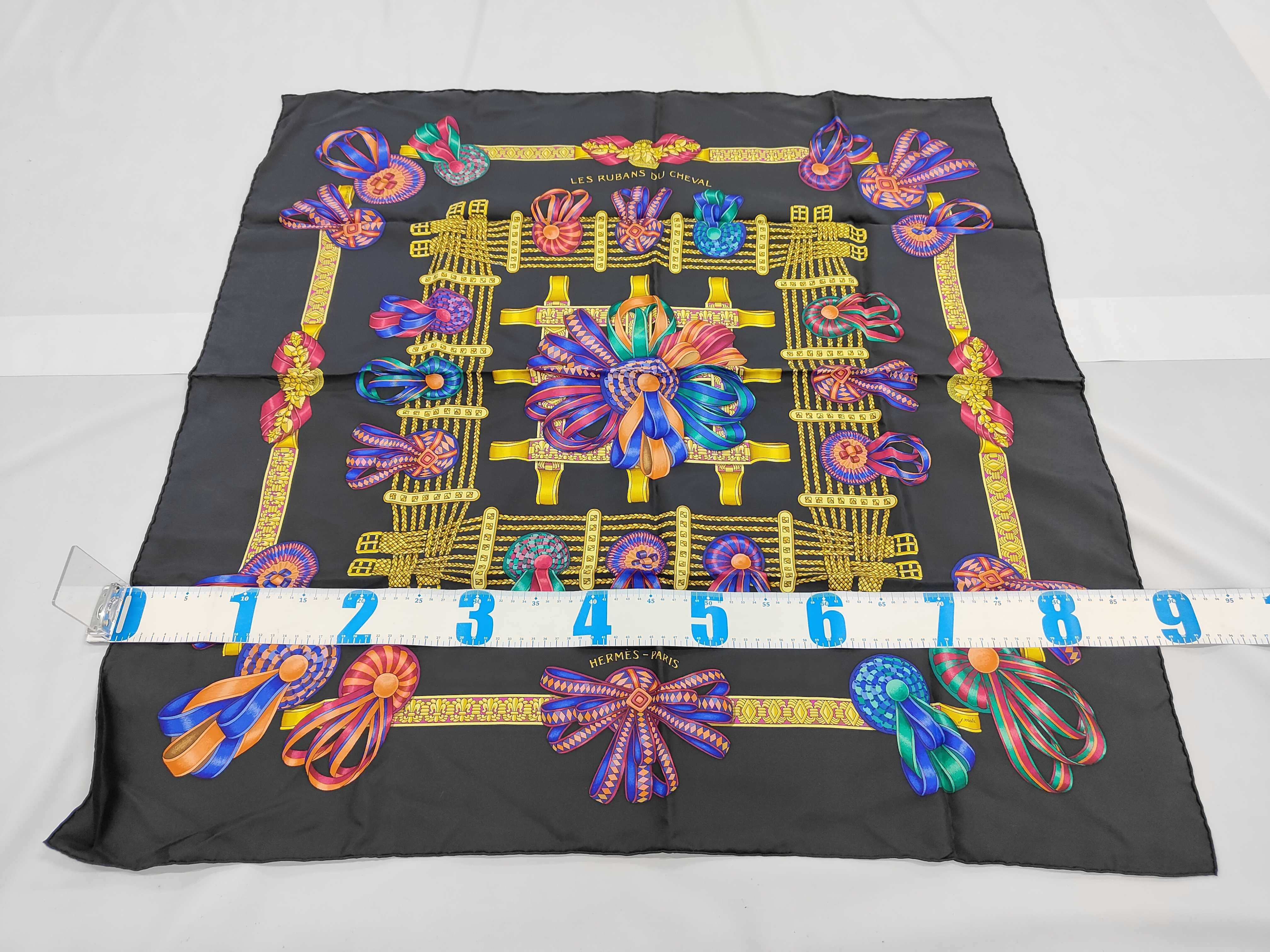 Hermes Les Rubans du Cheval Silk Scarf
