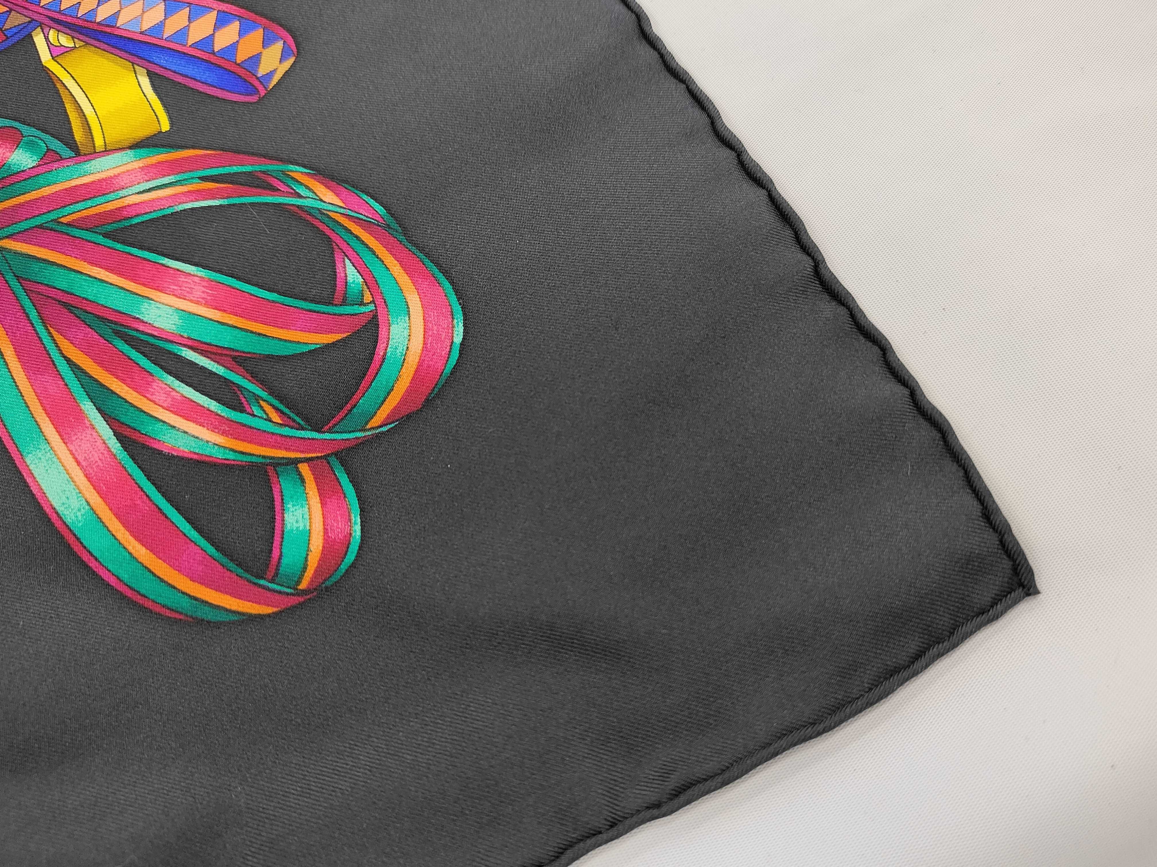 Hermes Les Rubans du Cheval Silk Scarf