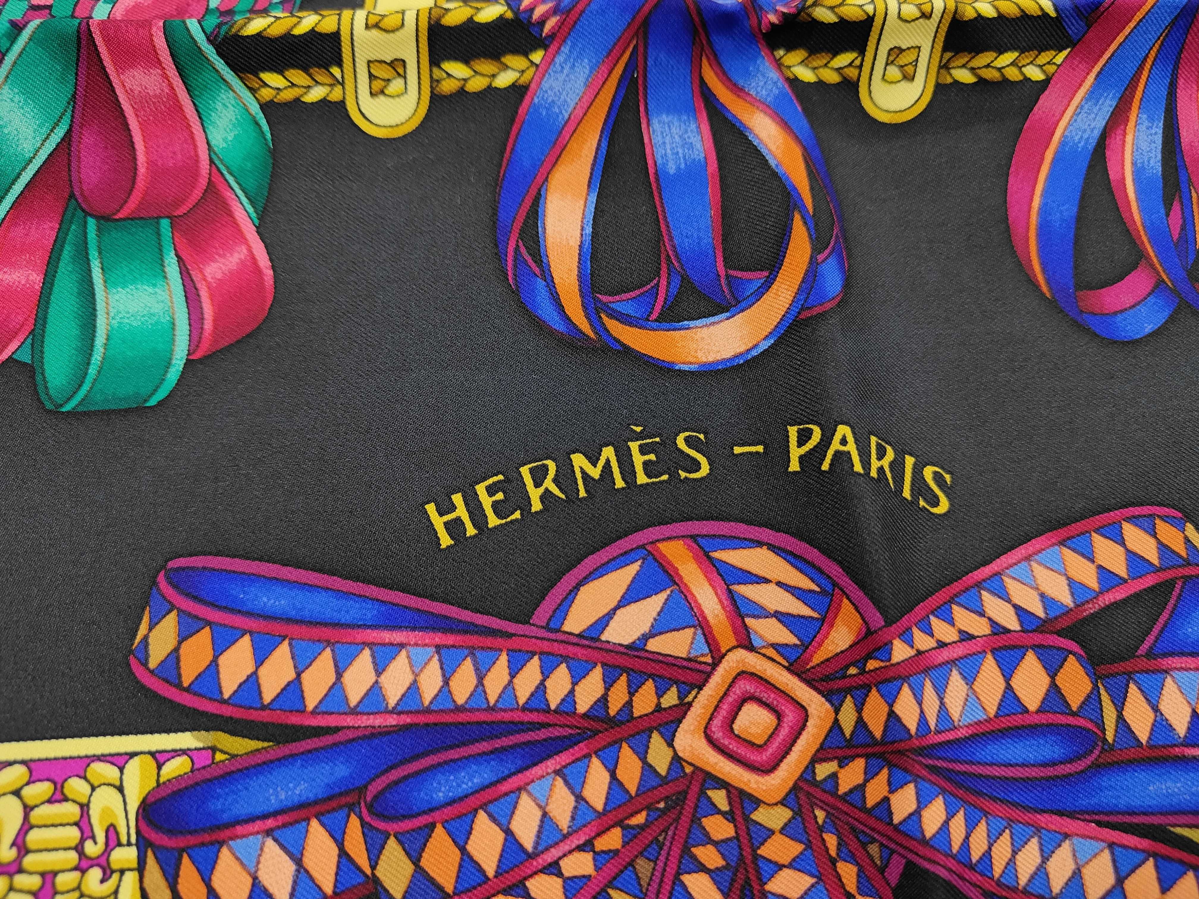 Hermes Les Rubans du Cheval Silk Scarf