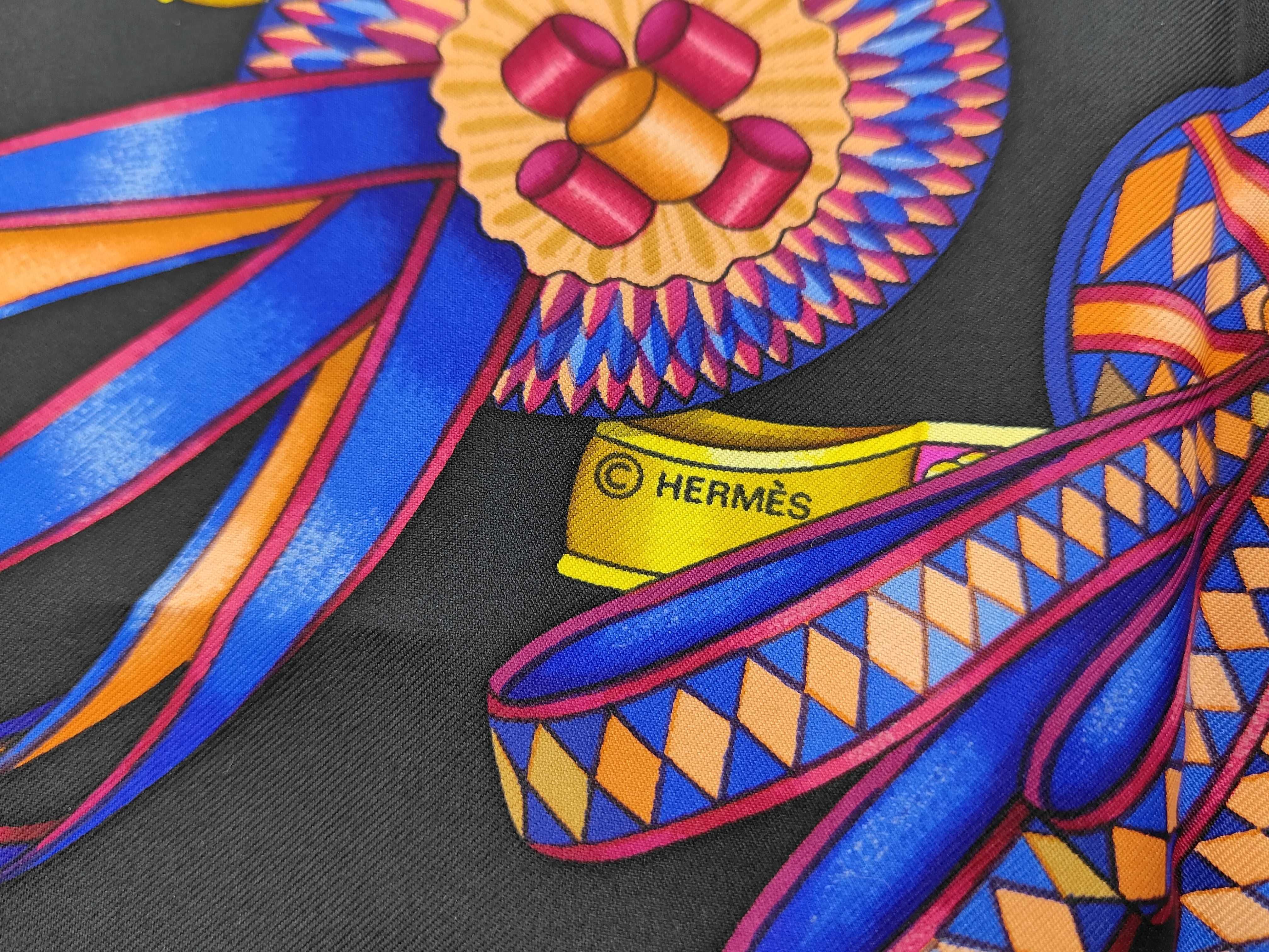 Hermes Les Rubans du Cheval Silk Scarf