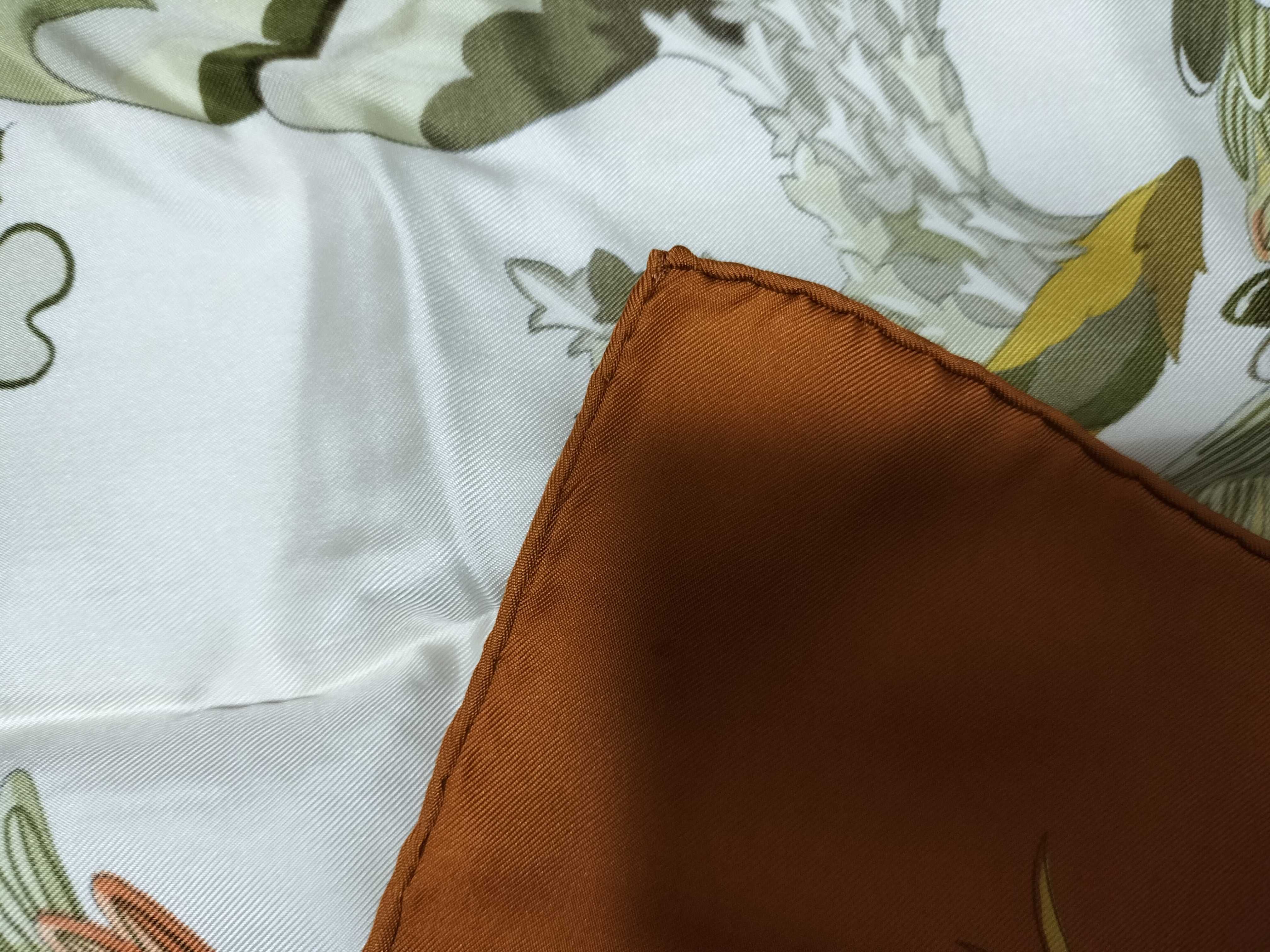 Hermes Tahiti Silk Twill Scarf Designed by Caty Latham