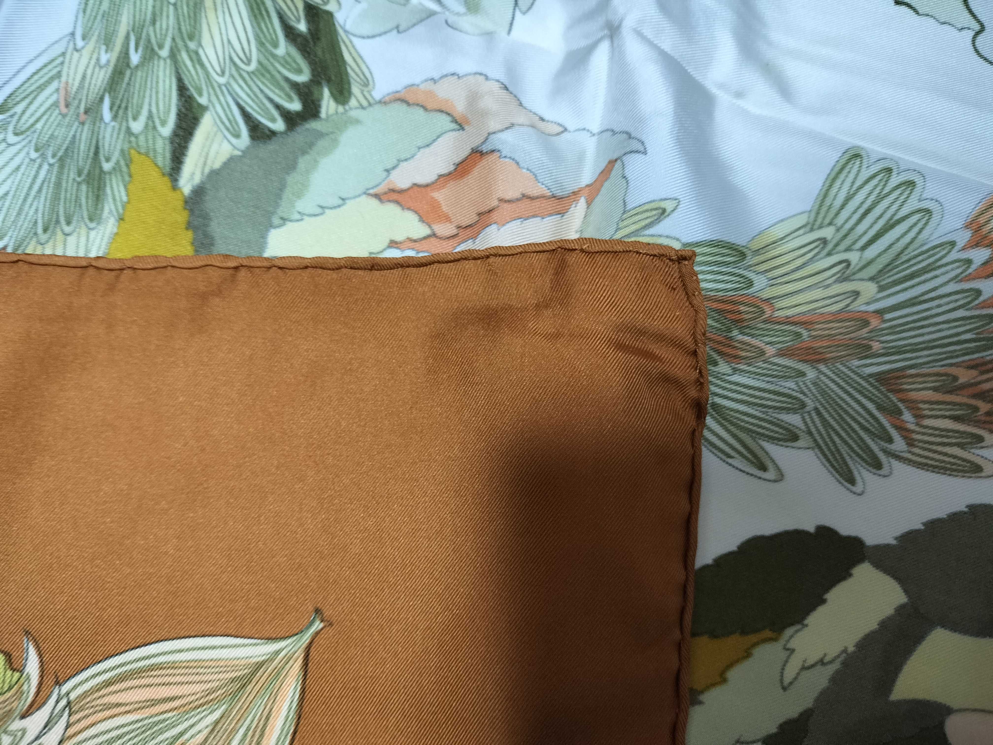Hermes Tahiti Silk Twill Scarf Designed by Caty Latham