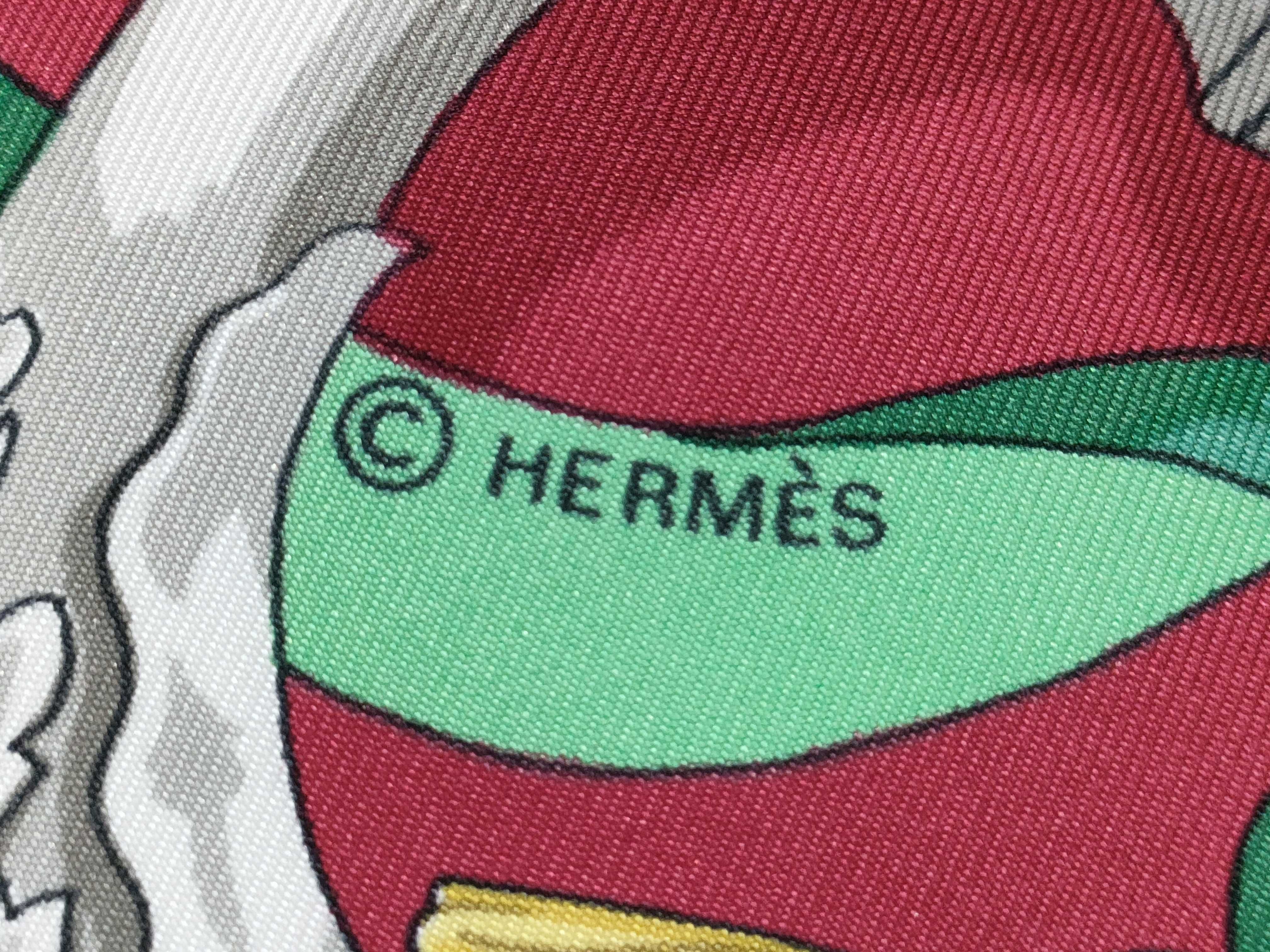 Hermes Ferronnerie 90 Silk Scarf with Original Box