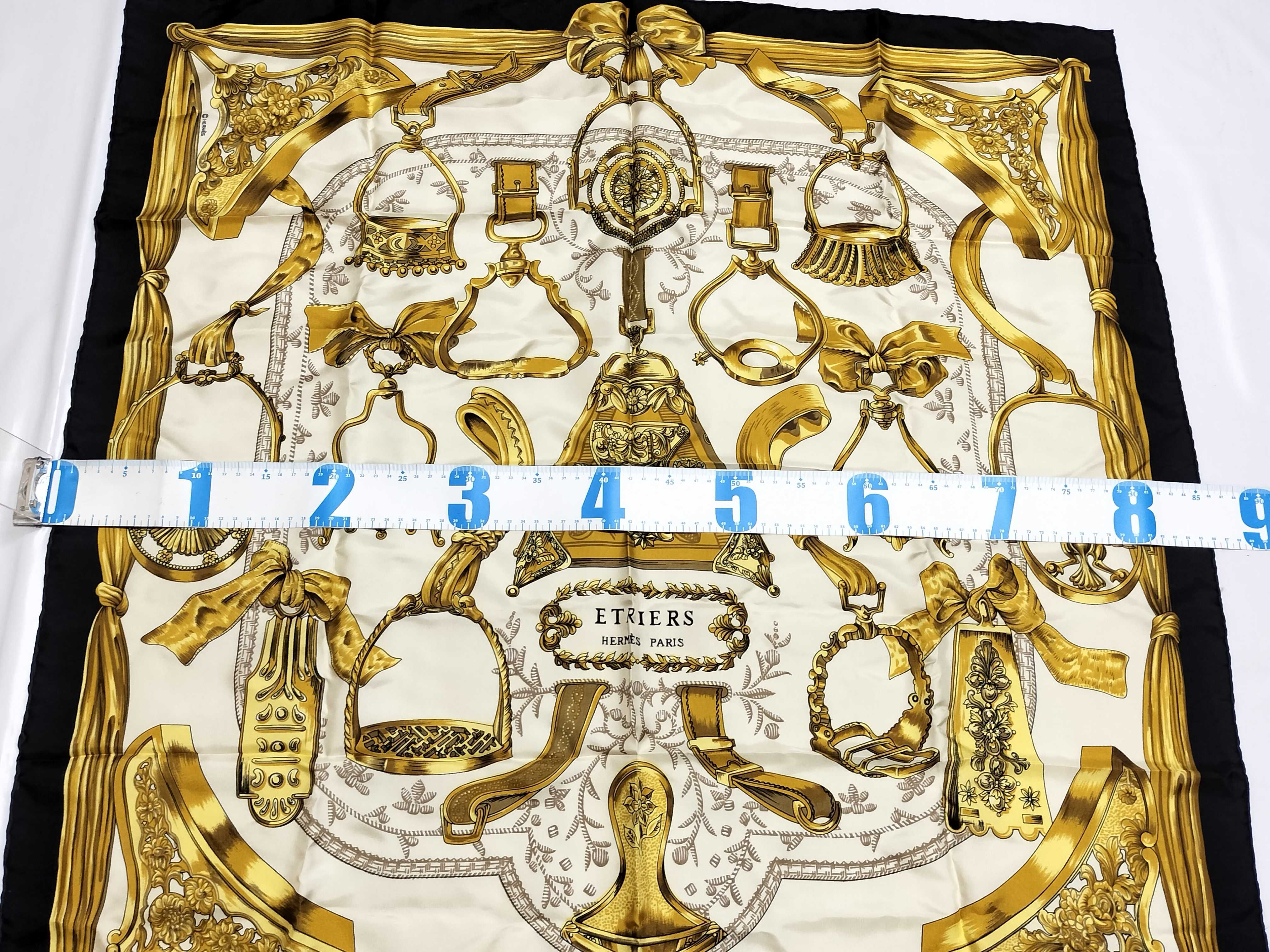 Hermes Etriers Silk Carre Scarf