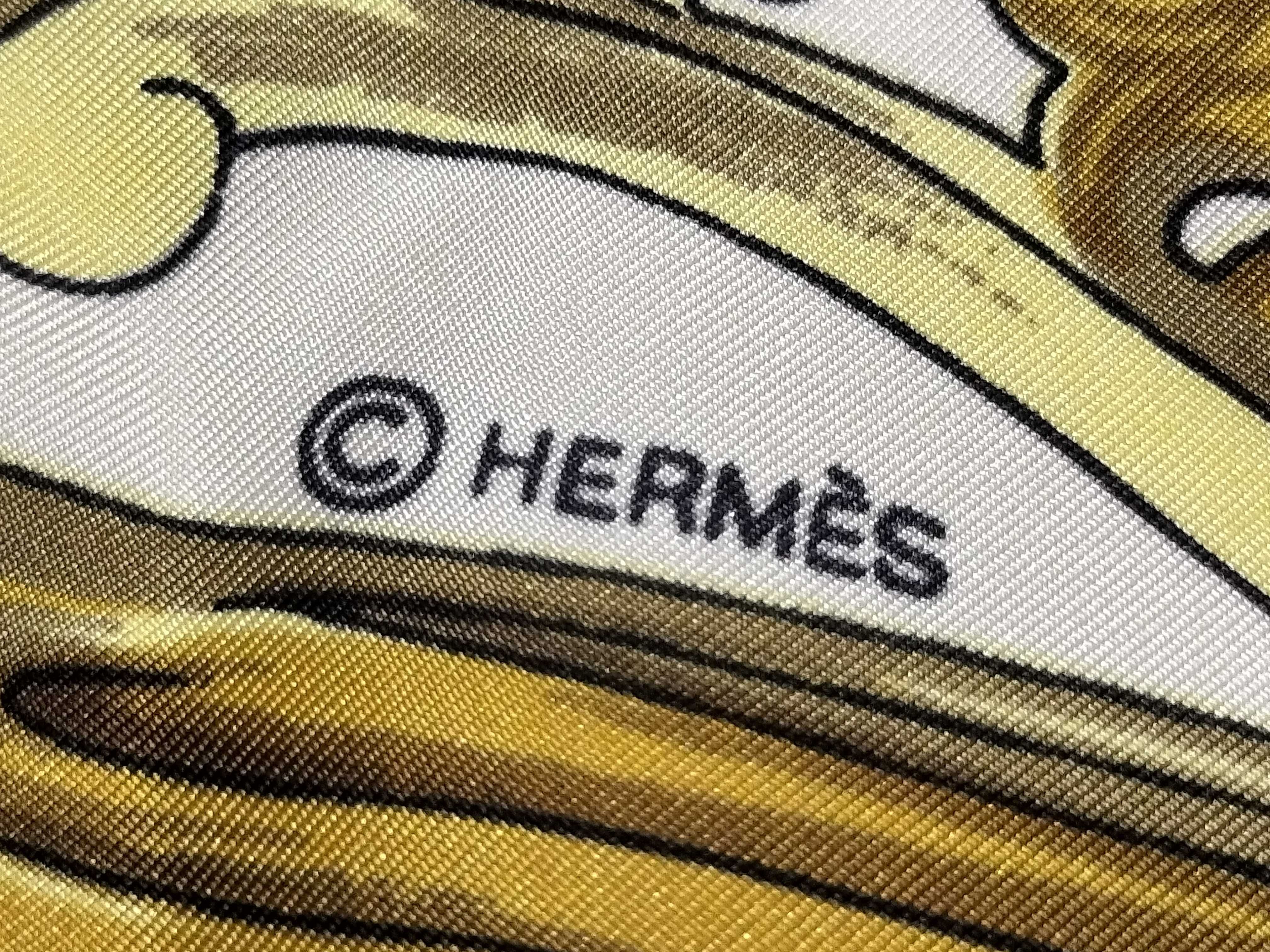 Hermes Etriers Silk Carre Scarf