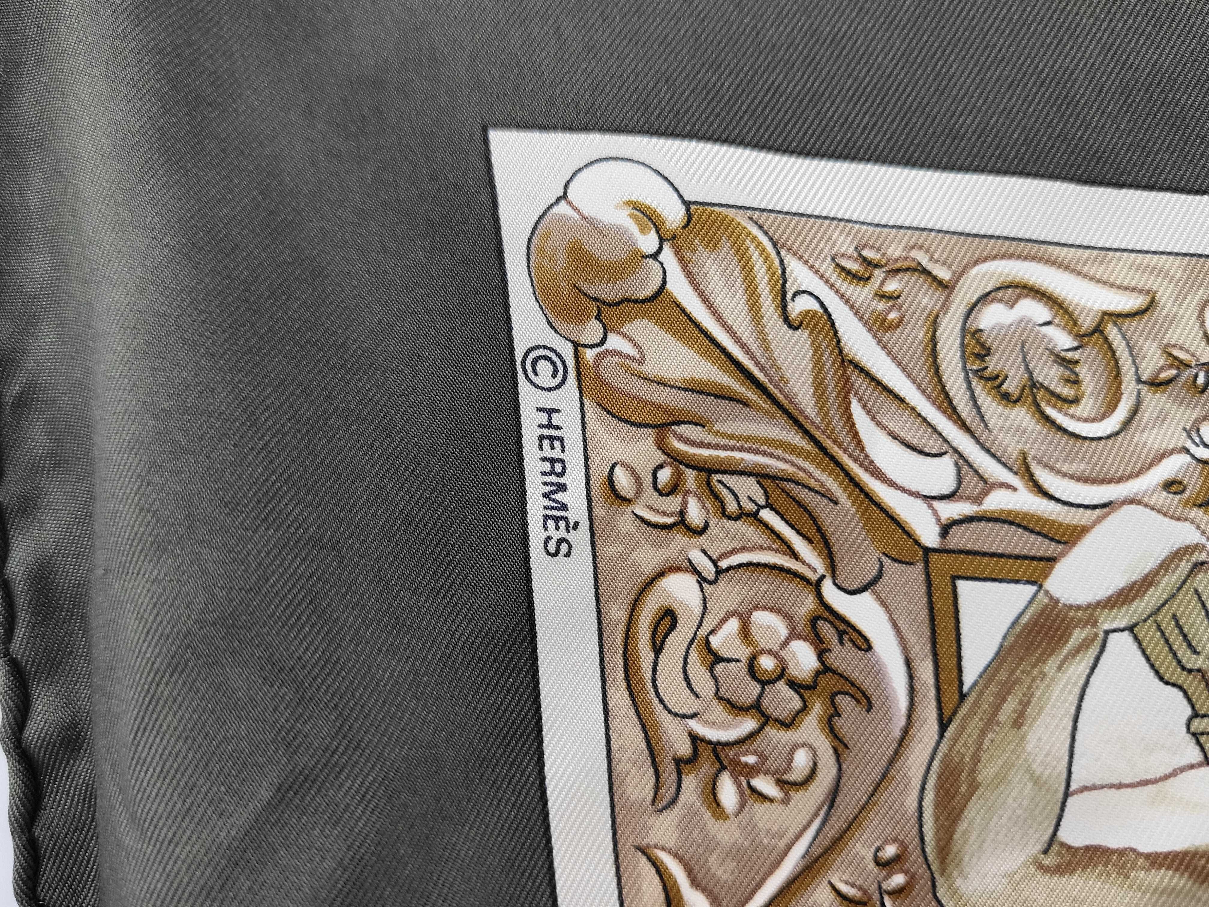 Hermes L'Hiver Silk Scarf by Philippe Ledoux