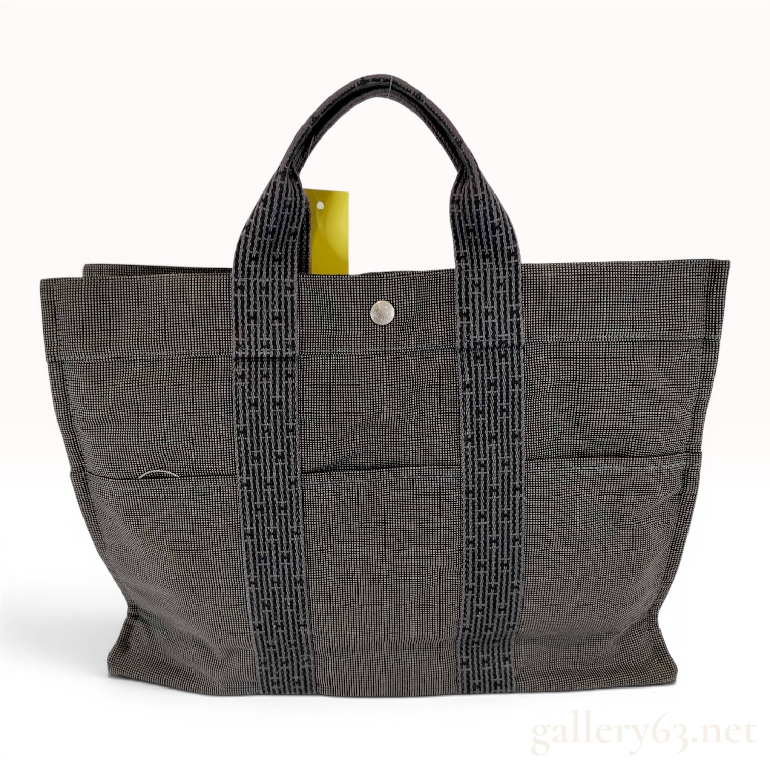 Hermes Herline Canvas Tote Bag