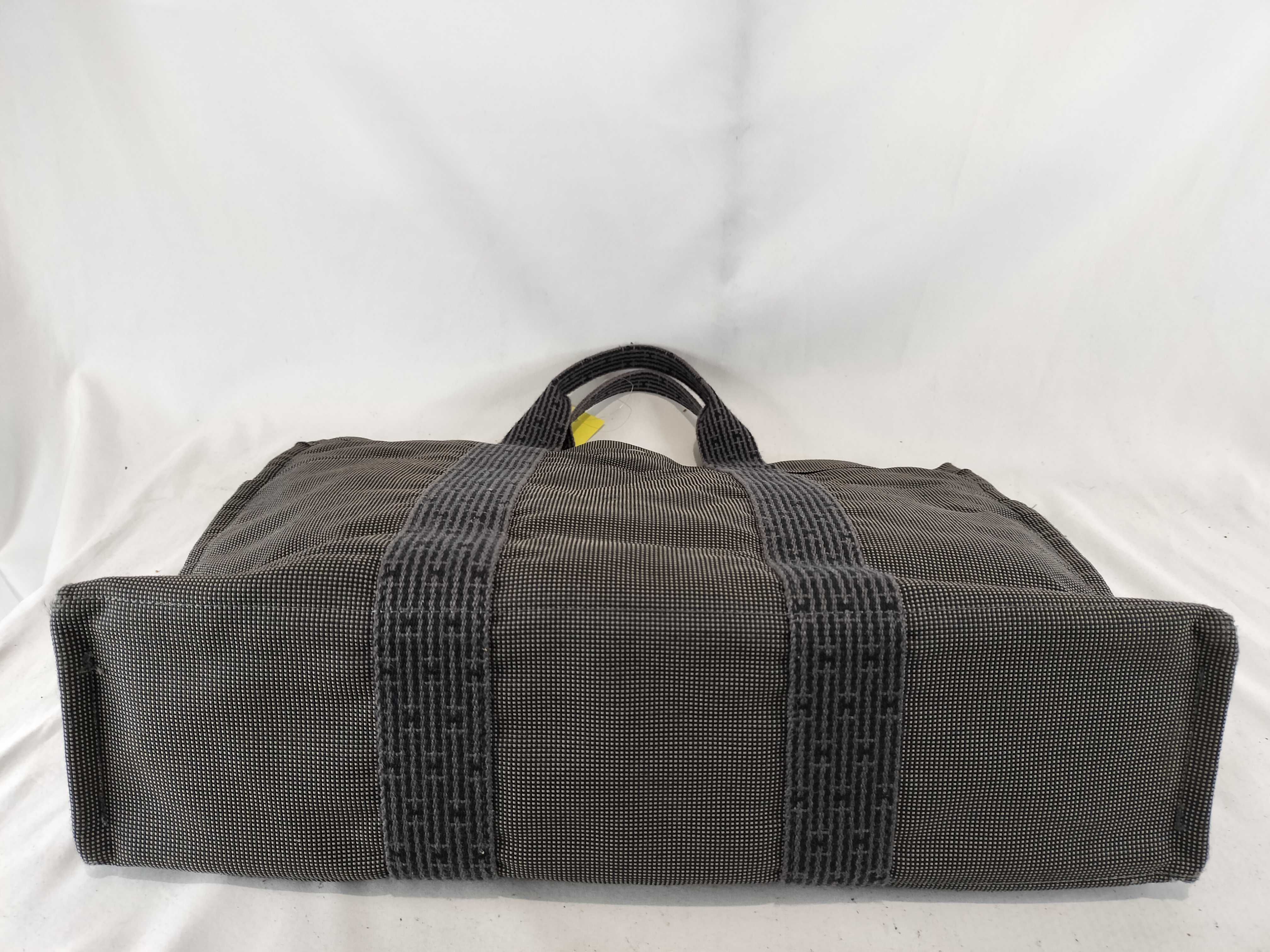 Hermes Herline Canvas Tote Bag