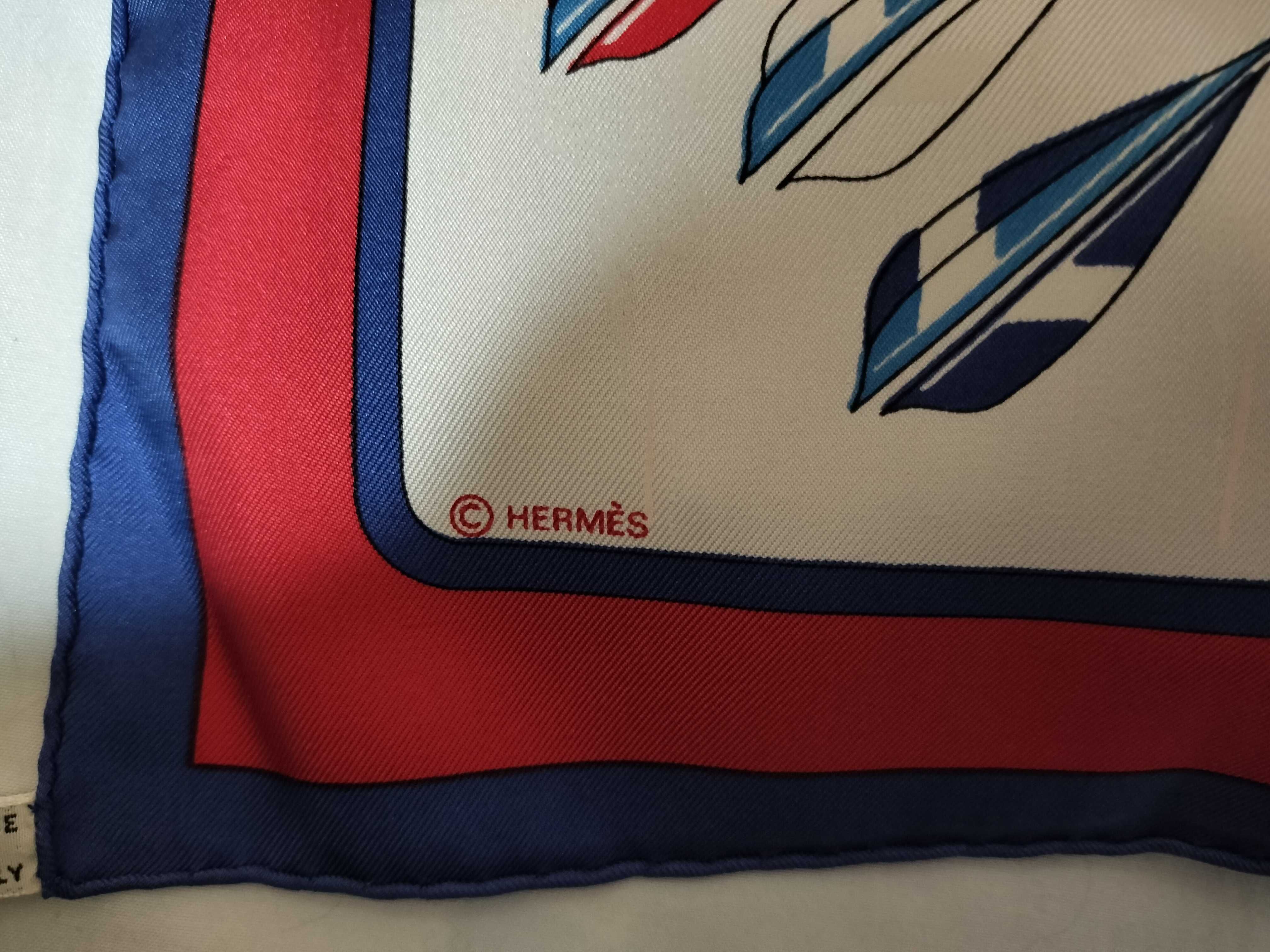 Hermes Arcs-en-Ciel Silk Twill Scarf by Jean Abadie