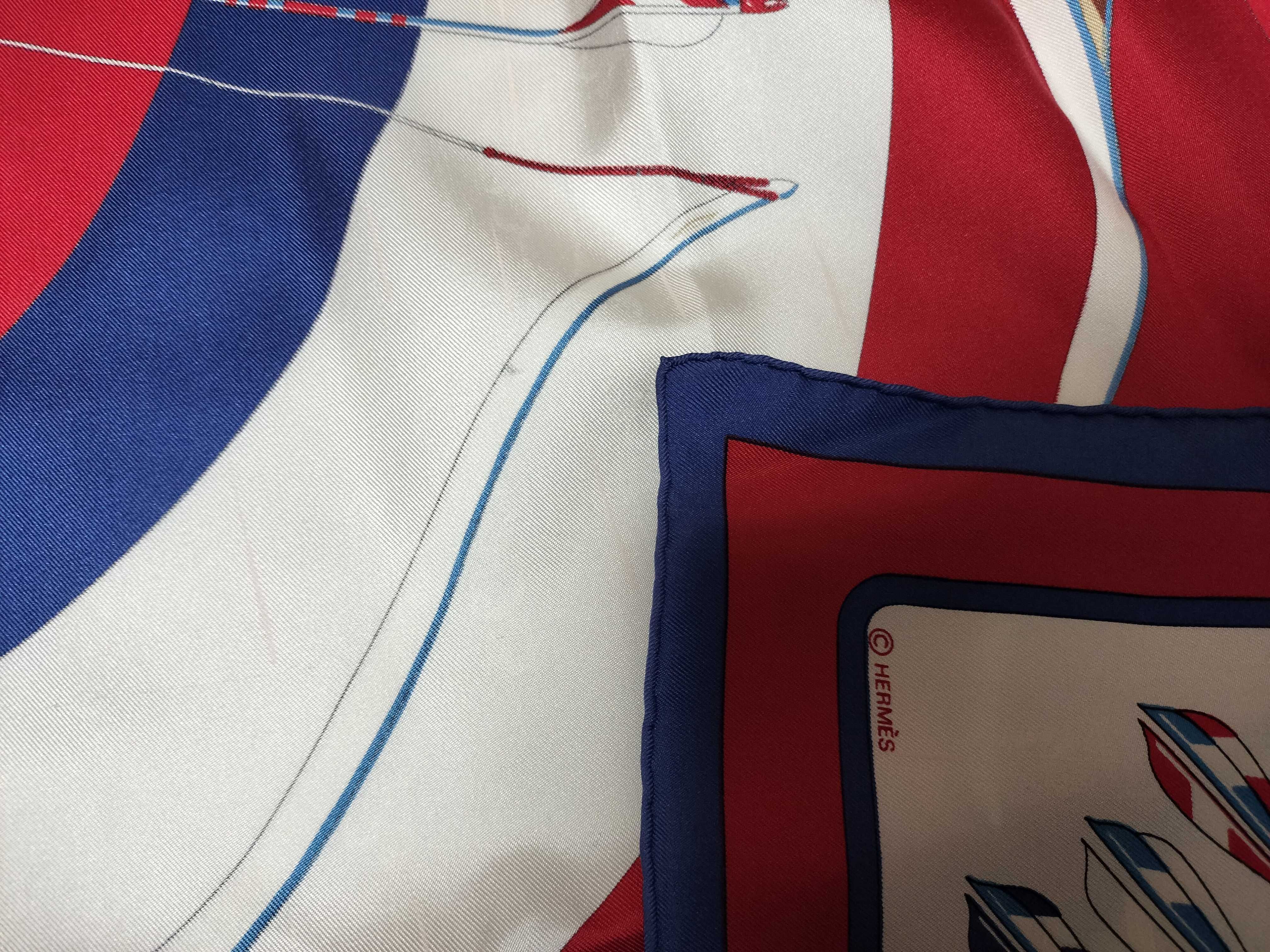 Hermes Arcs-en-Ciel Silk Twill Scarf by Jean Abadie