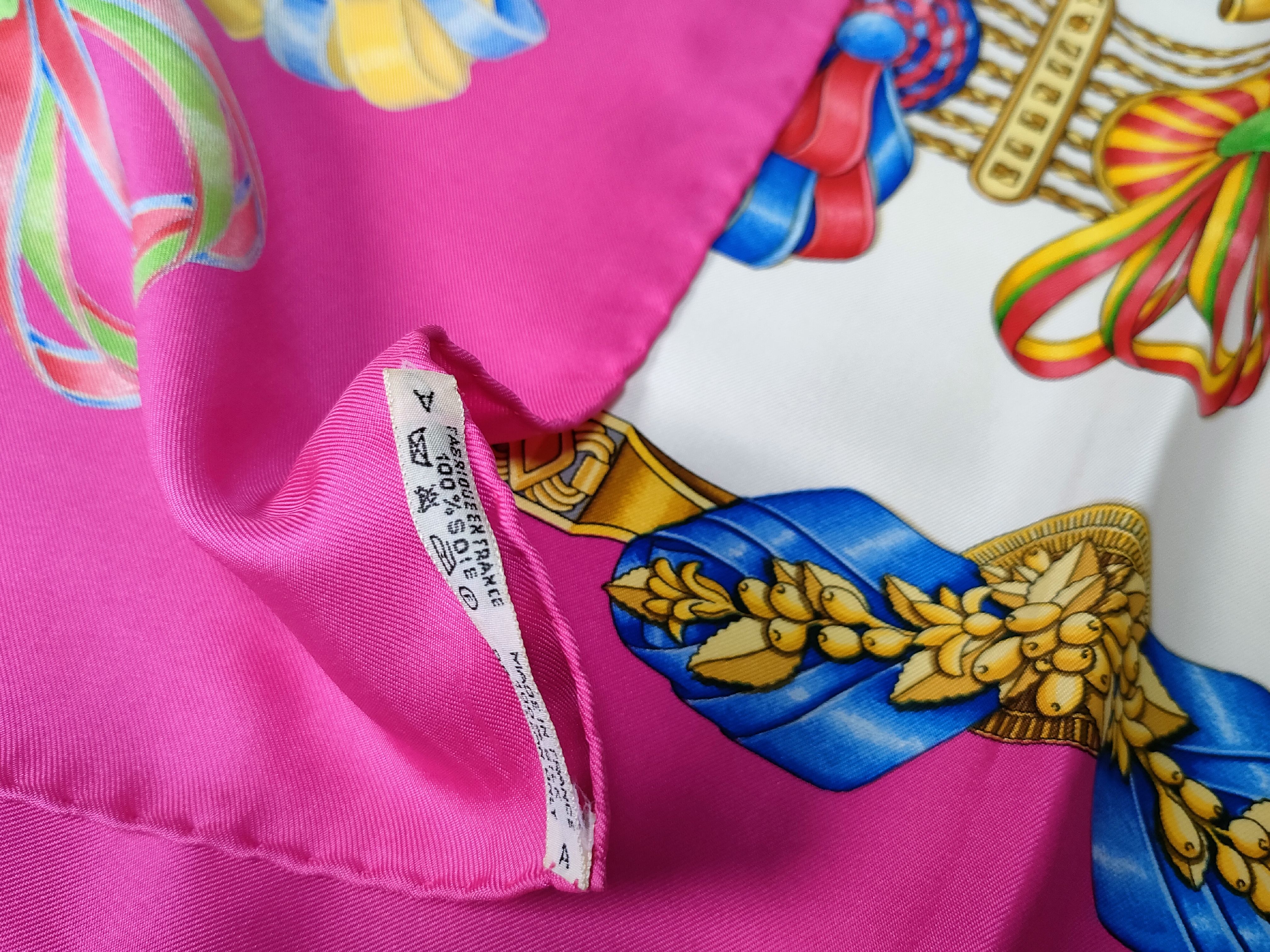 Hermes Les Rubans du Cheval Silk Carre 90 Scarf