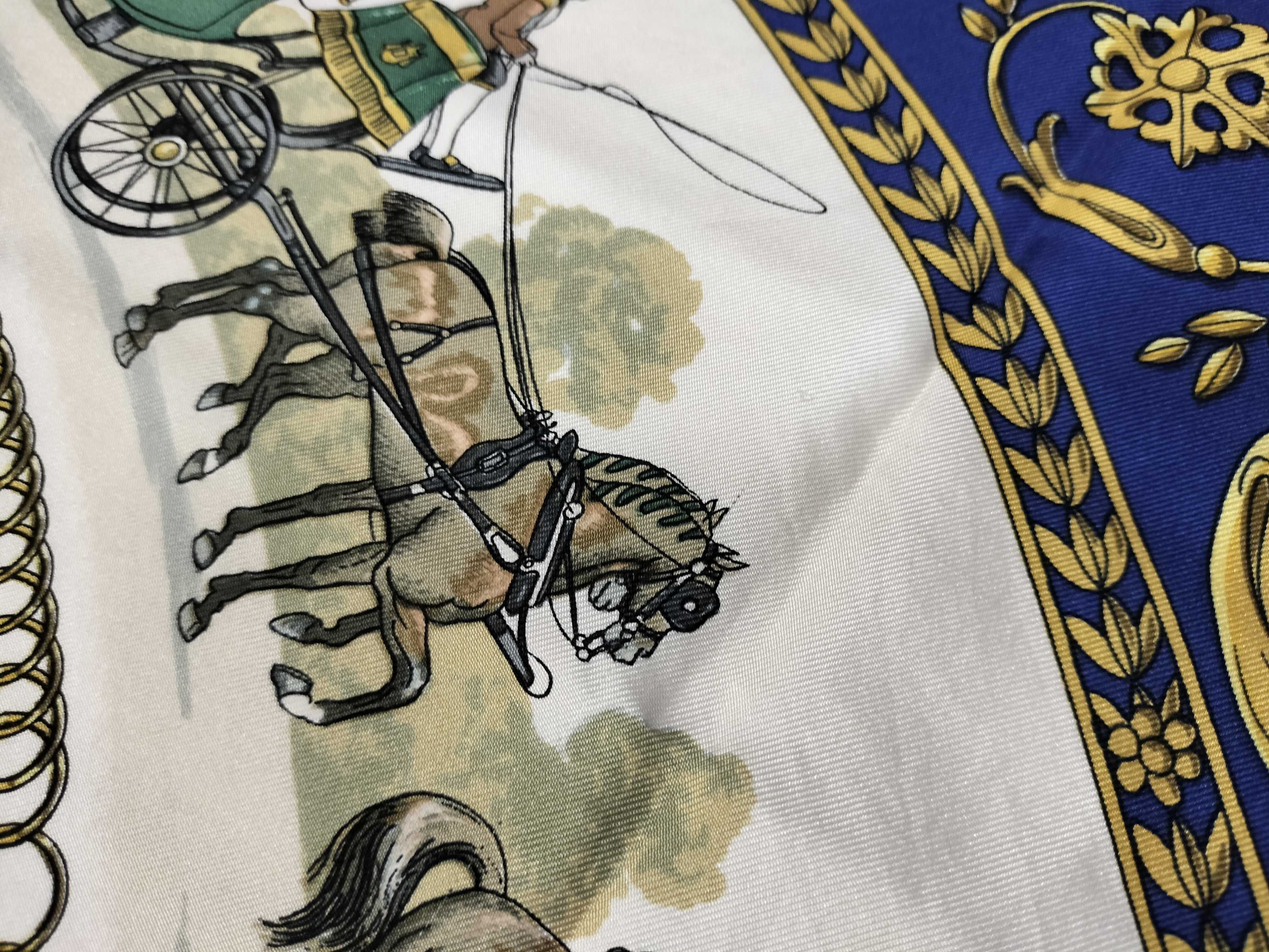 Hermes Silk Scarf La Promenade de Longchamps