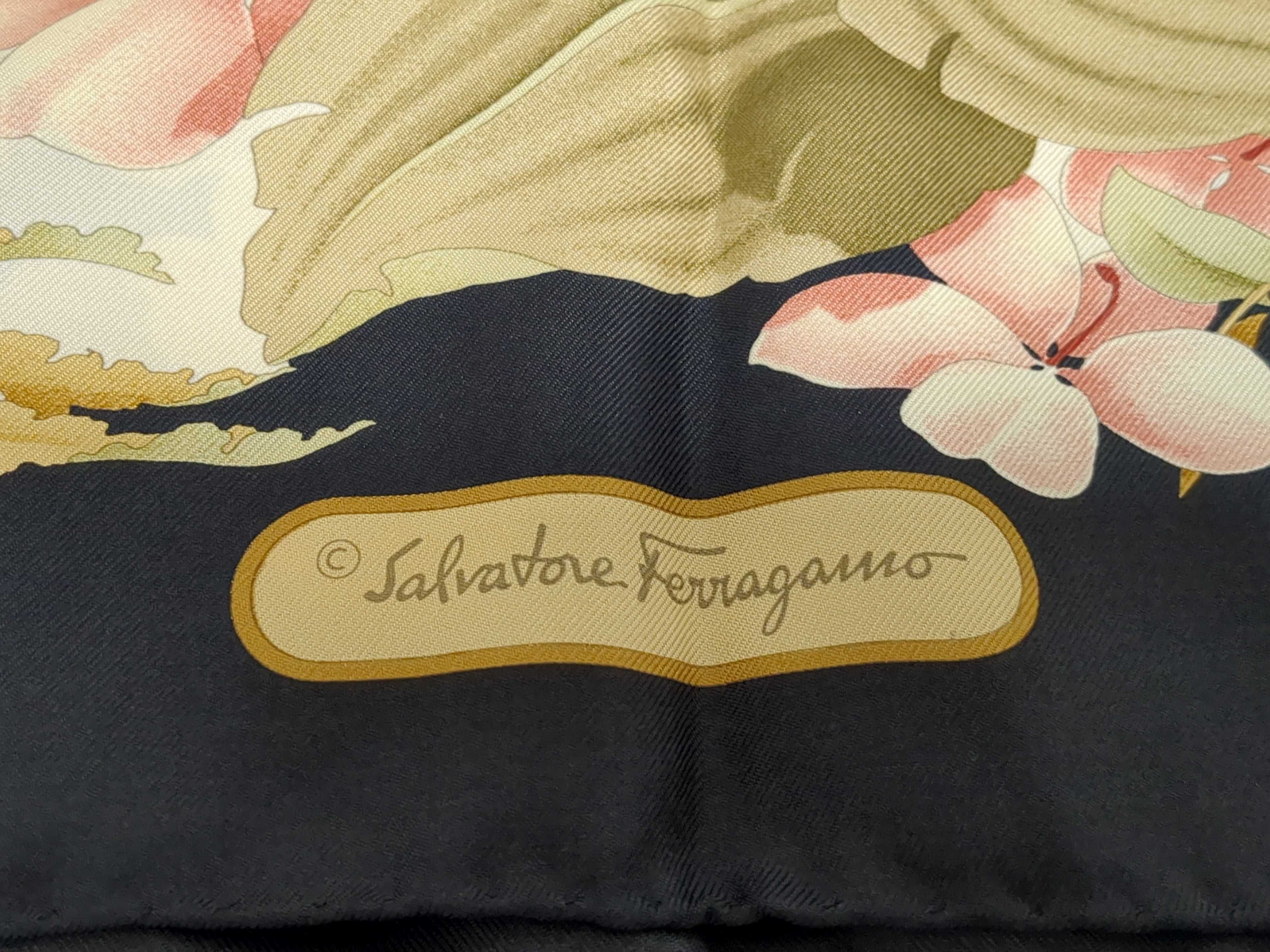 An Assortment of Designer Scarves including Cartier and Salvatore Ferragamo