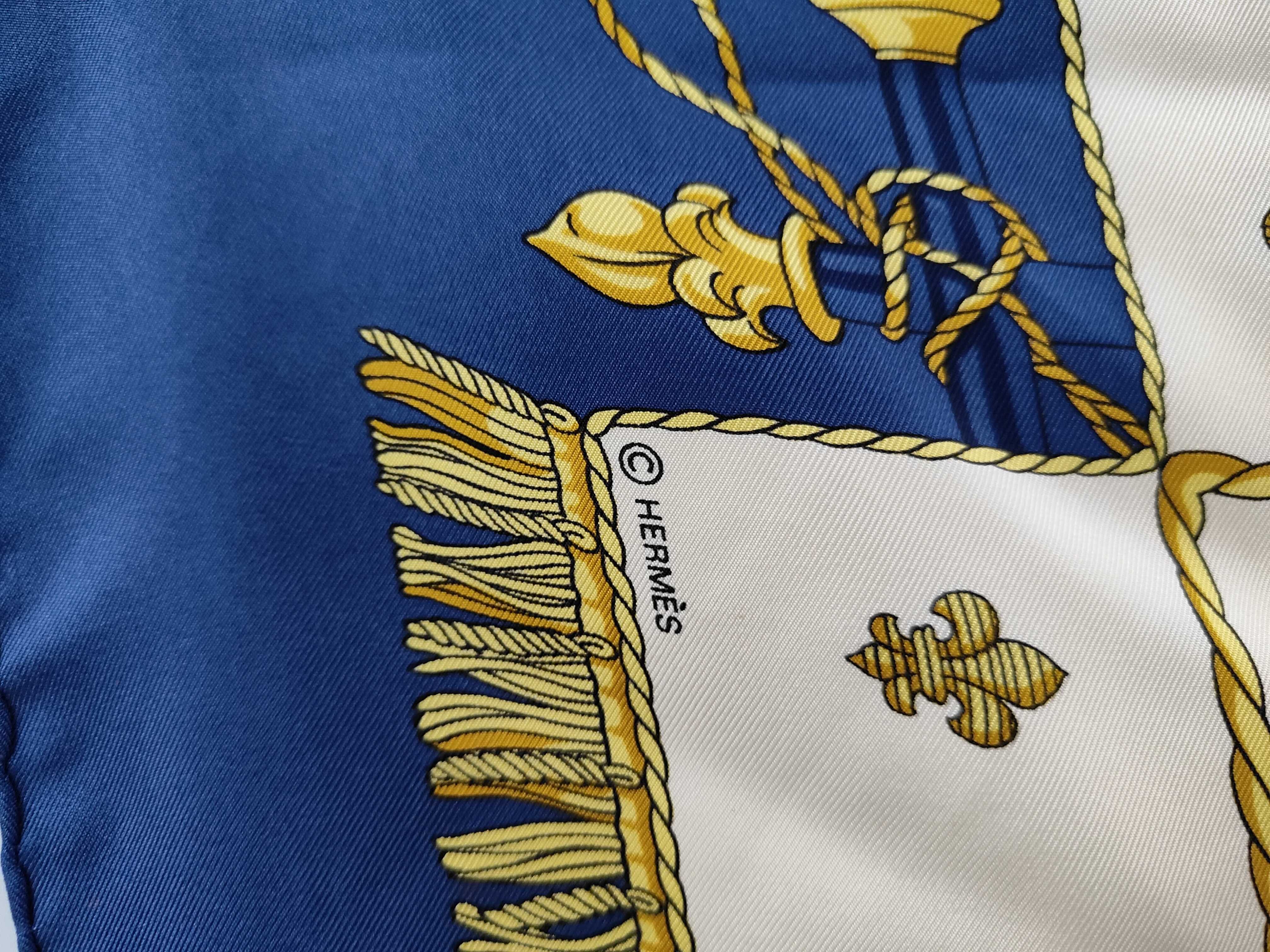 Hermes Vue du Carrosse de La Galere La Reale Silk Scarf