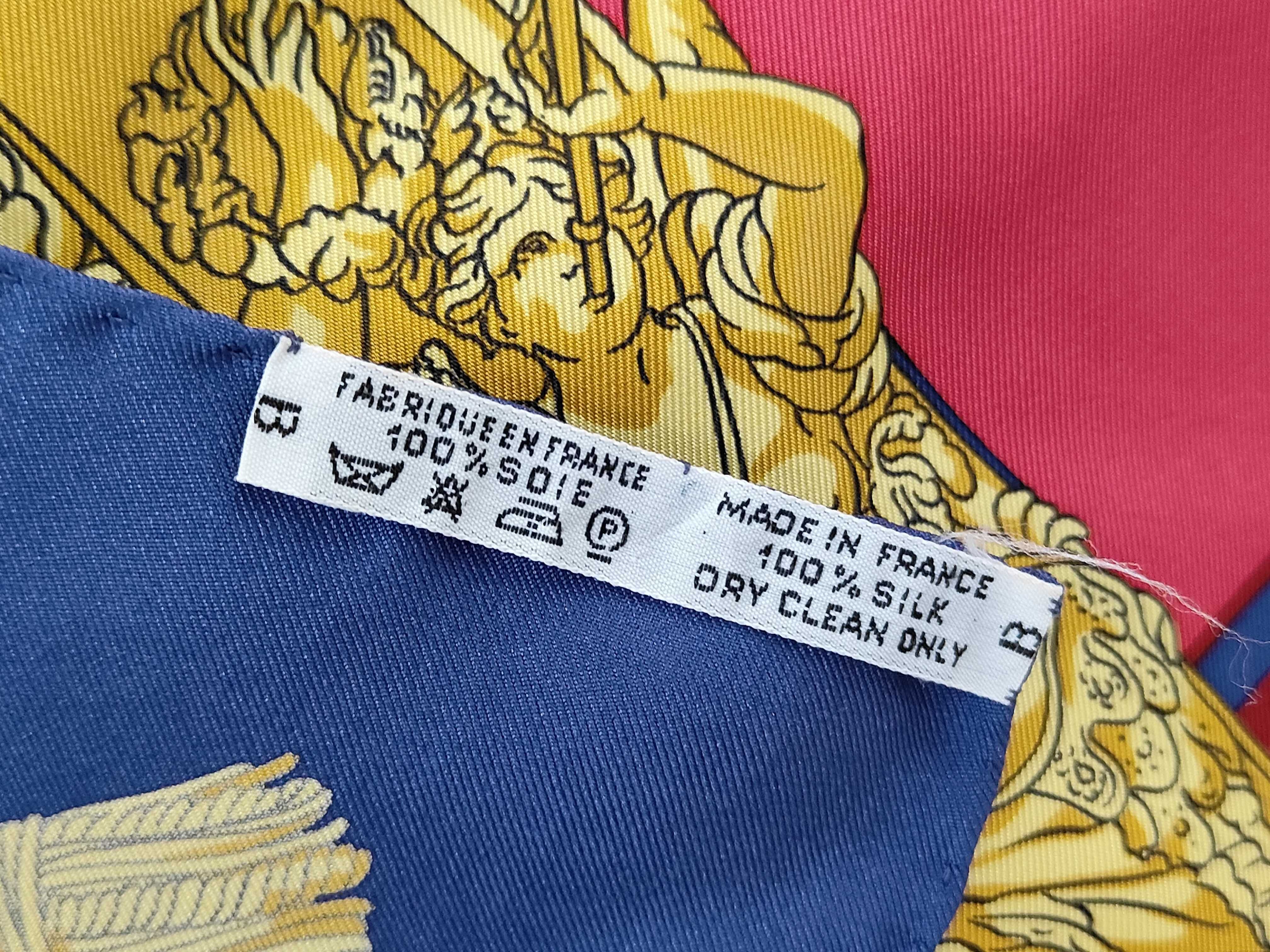 Hermes Vue du Carrosse de La Galere La Reale Silk Scarf