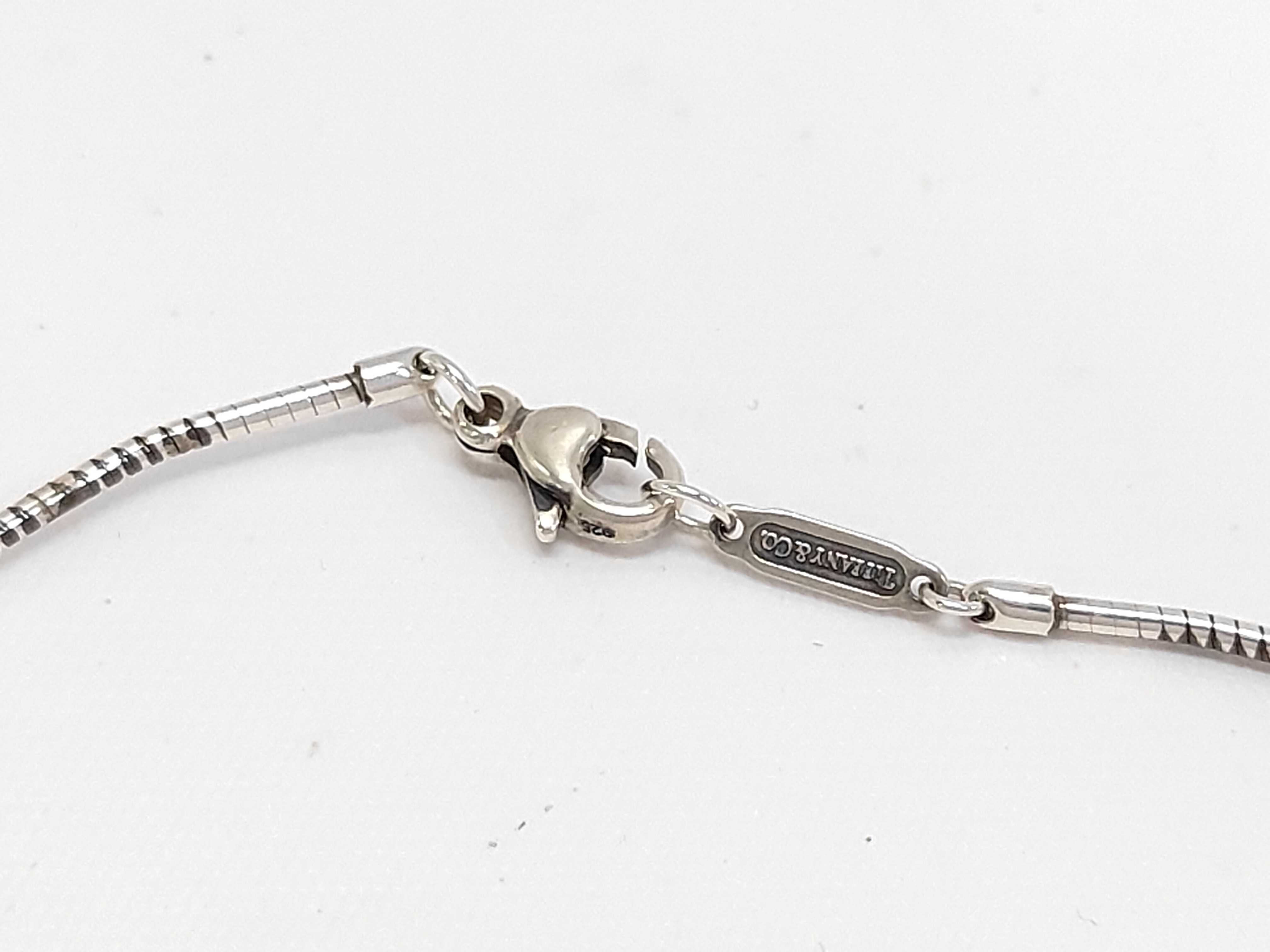 Tiffany & Co. 1999 Sterling Silver Stencil Star Pendant Necklace
