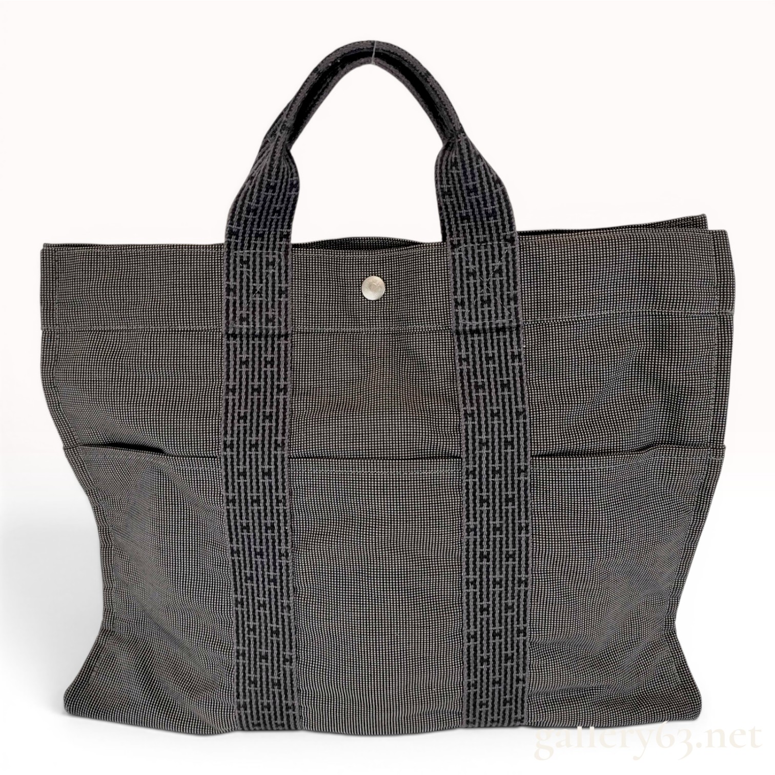 Hermes Herline GM Canvas Tote Bag