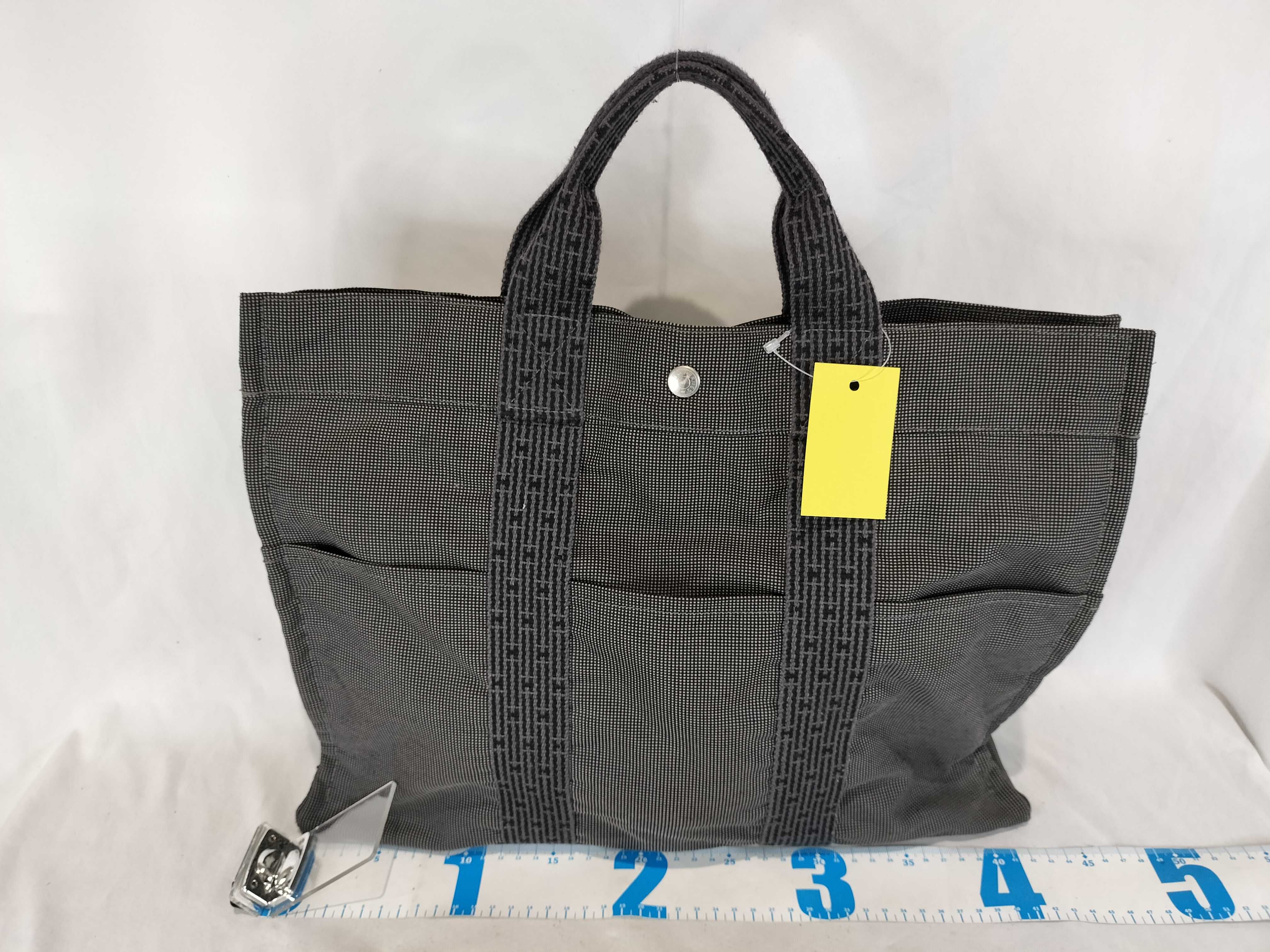 Hermes Herline GM Canvas Tote Bag