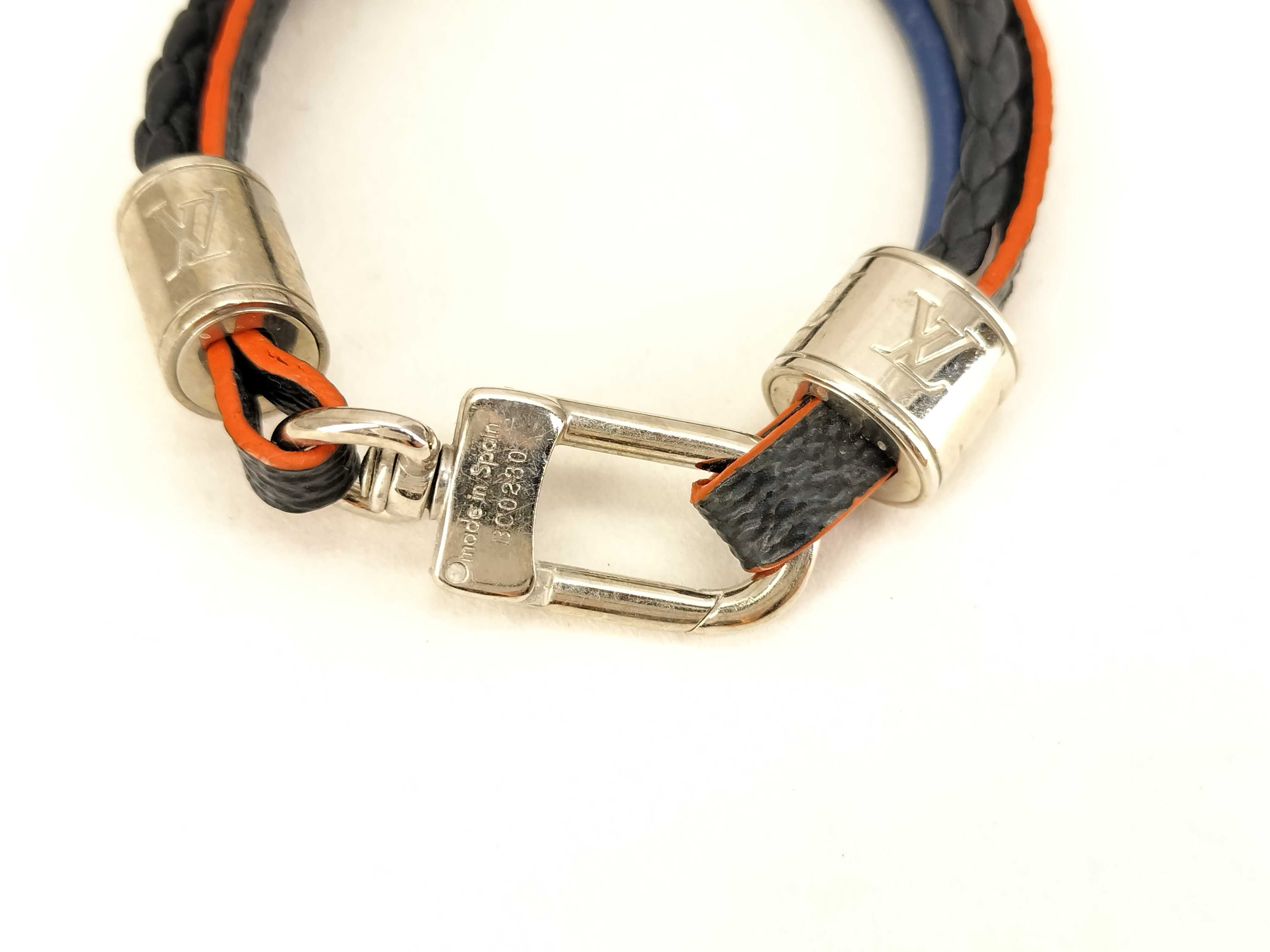 Louis Vuitton Damier Graphite Treble Bracelet with Box