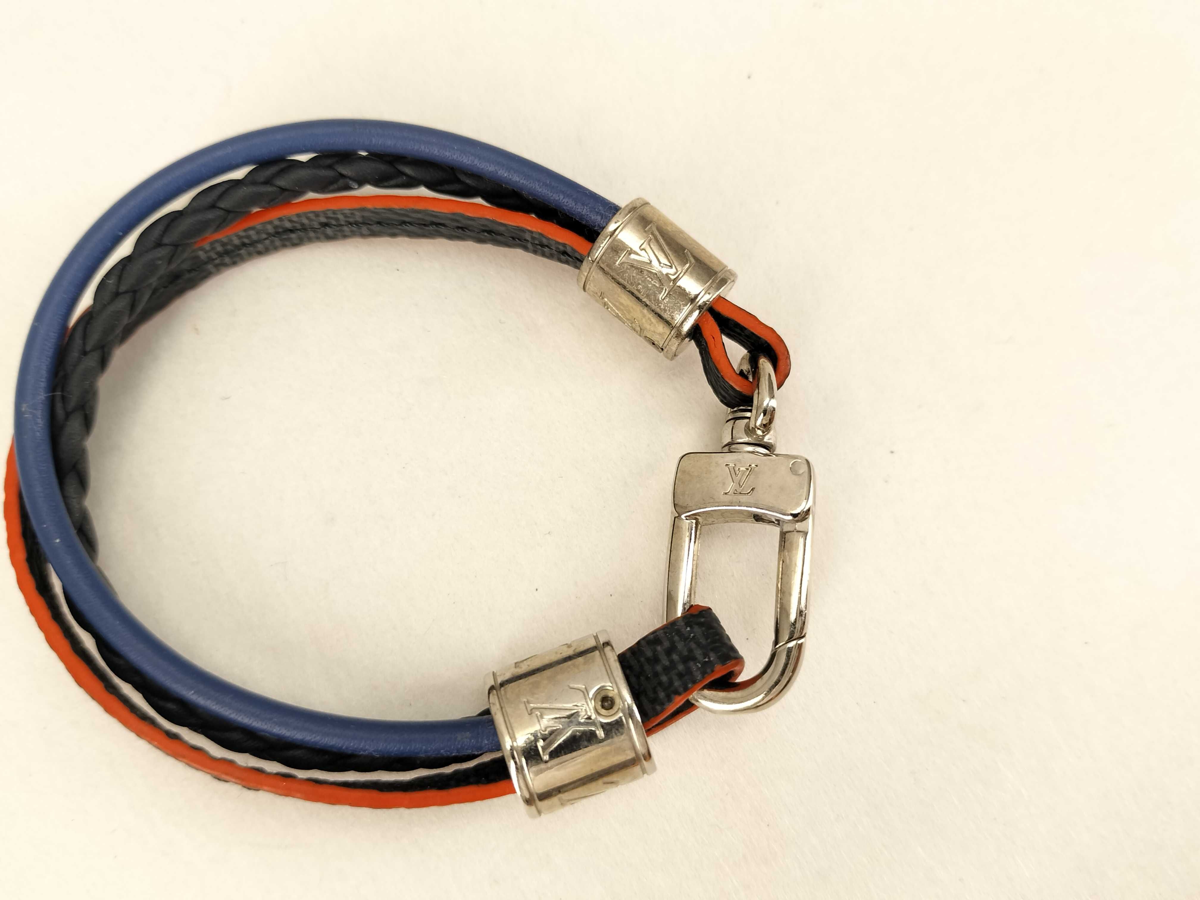 Louis Vuitton Damier Graphite Treble Bracelet with Box