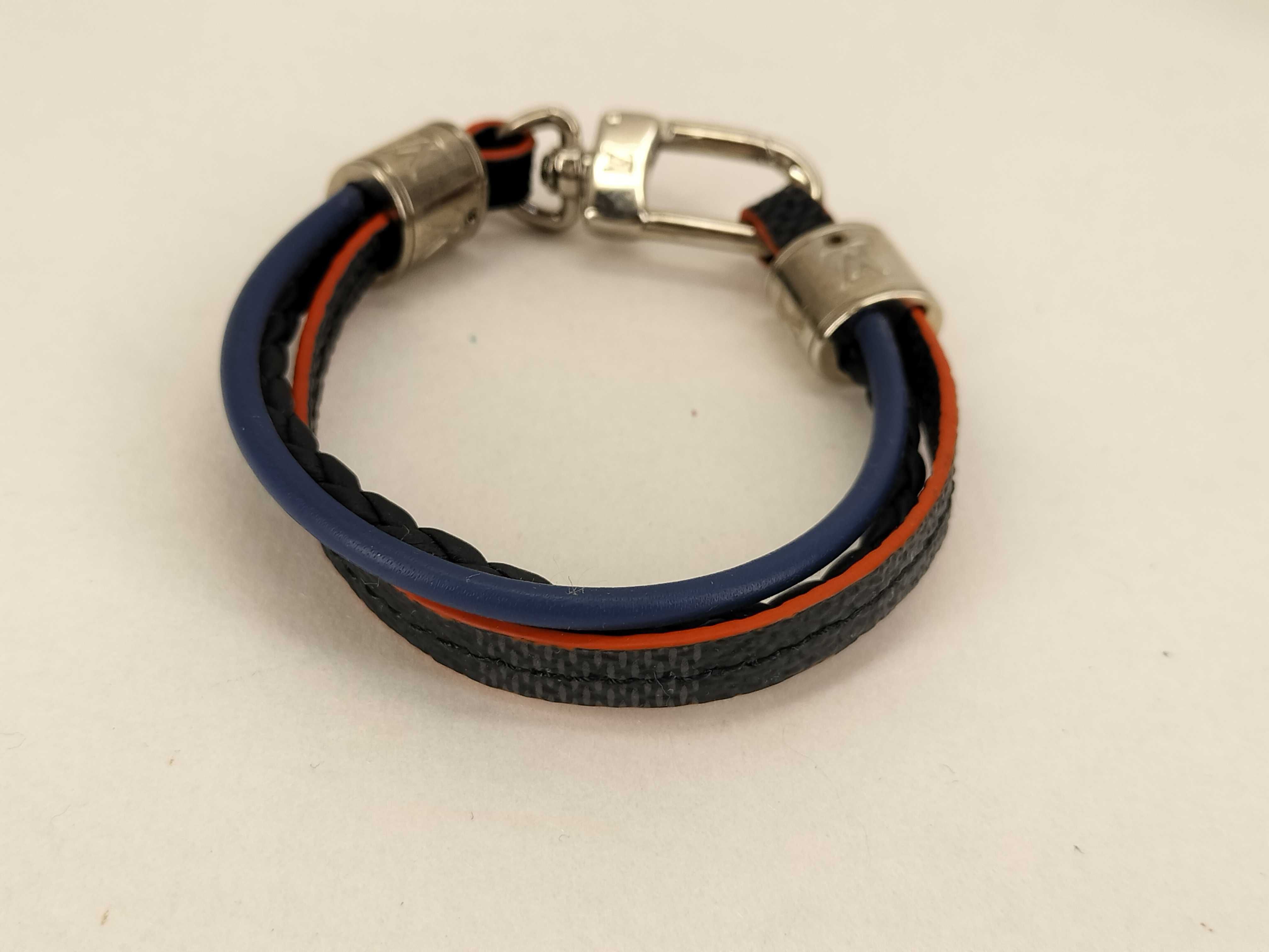 Louis Vuitton Damier Graphite Treble Bracelet with Box