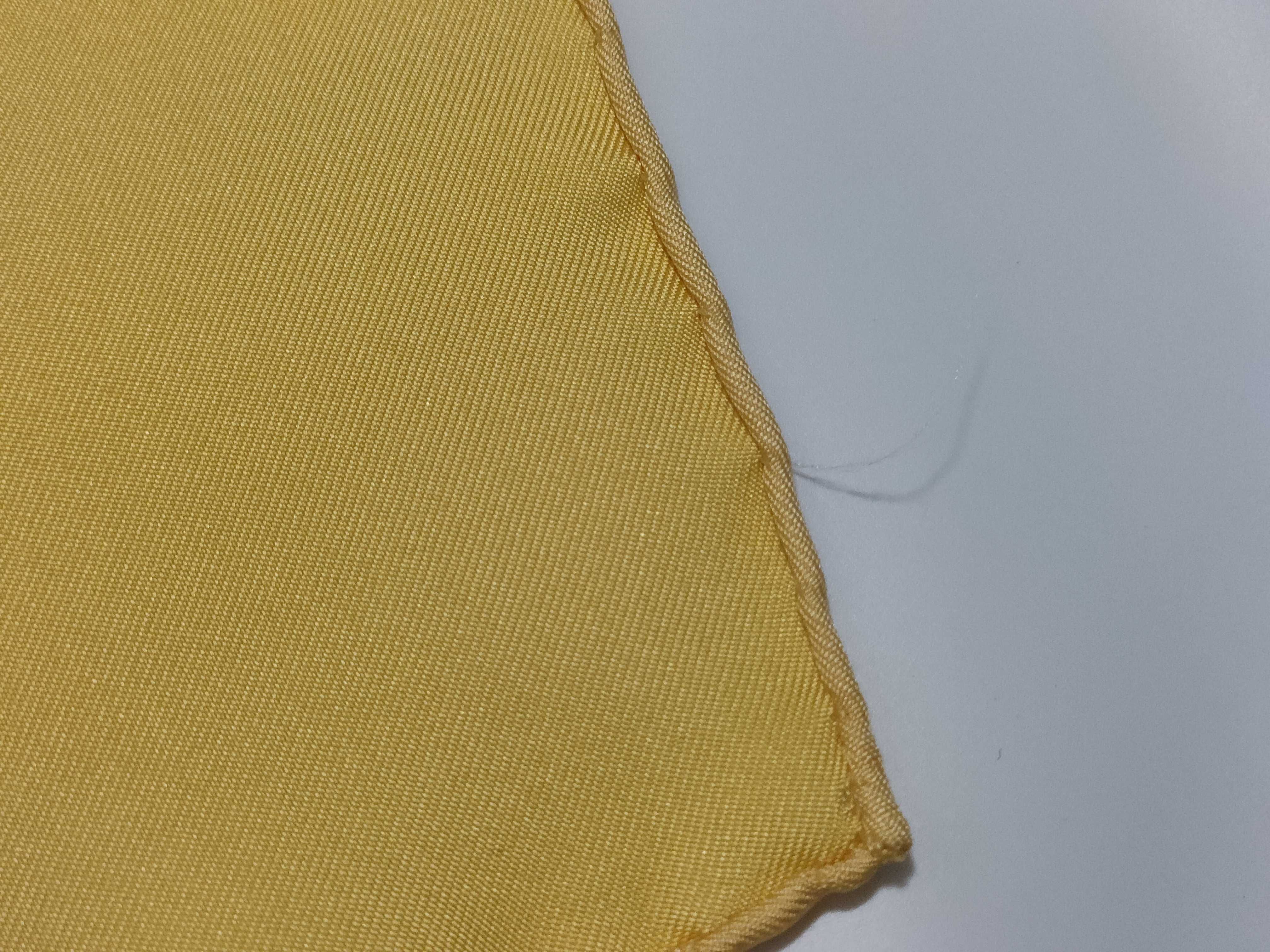 Hermes Silk Equestrian Motif Pocket Square