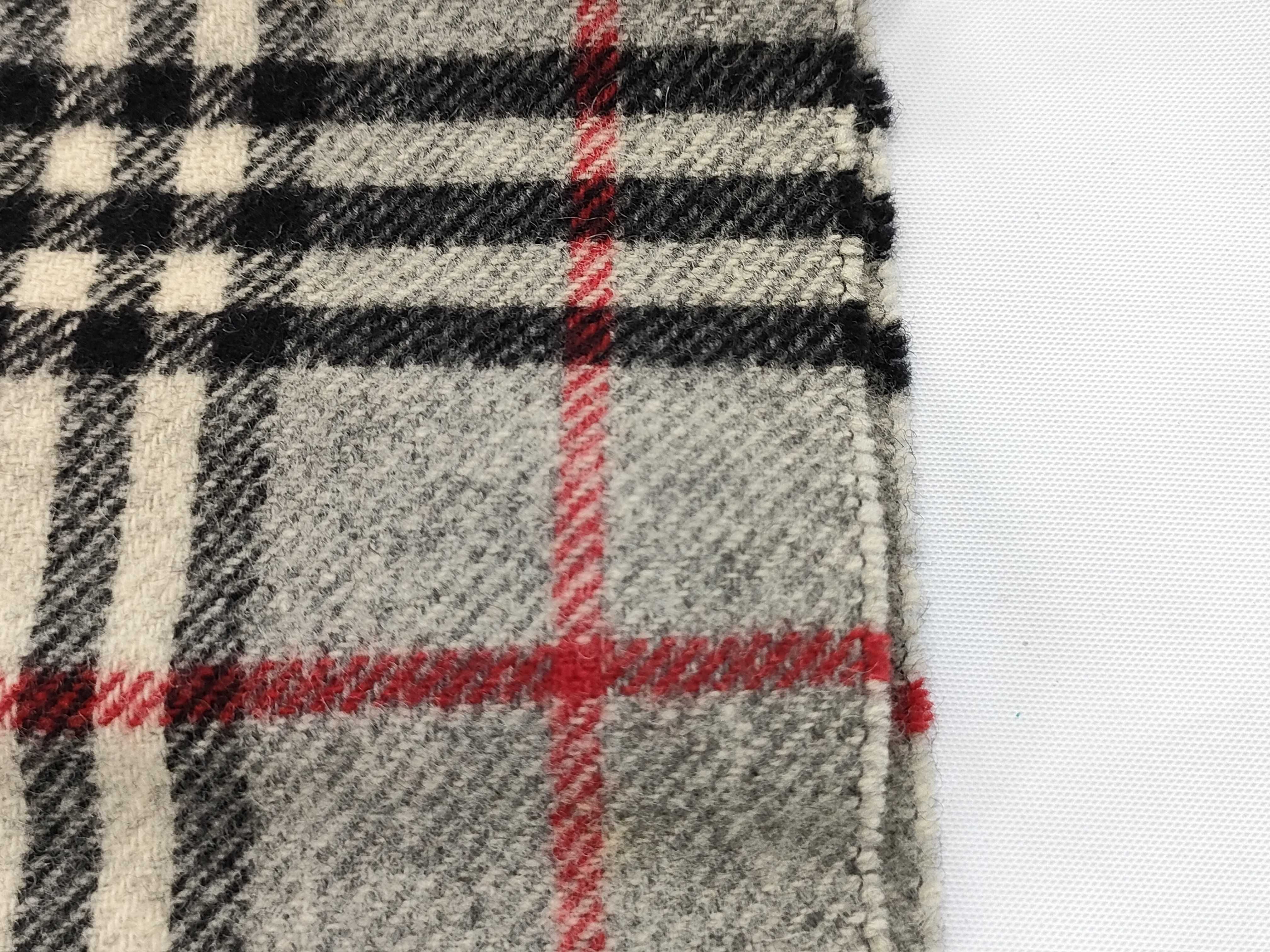 A Pair of Burberrys Vintage Nova Check Lambswool Scarves