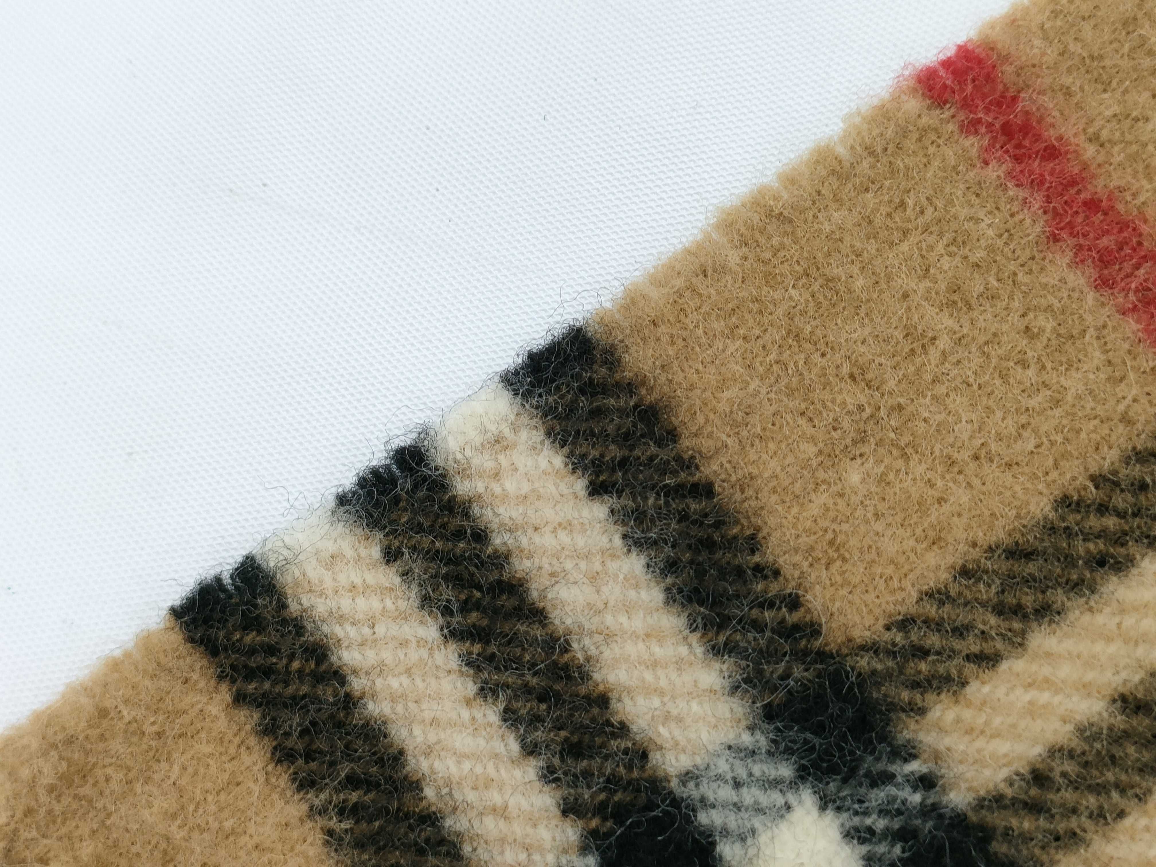 A Pair of Burberrys Vintage Nova Check Lambswool Scarves