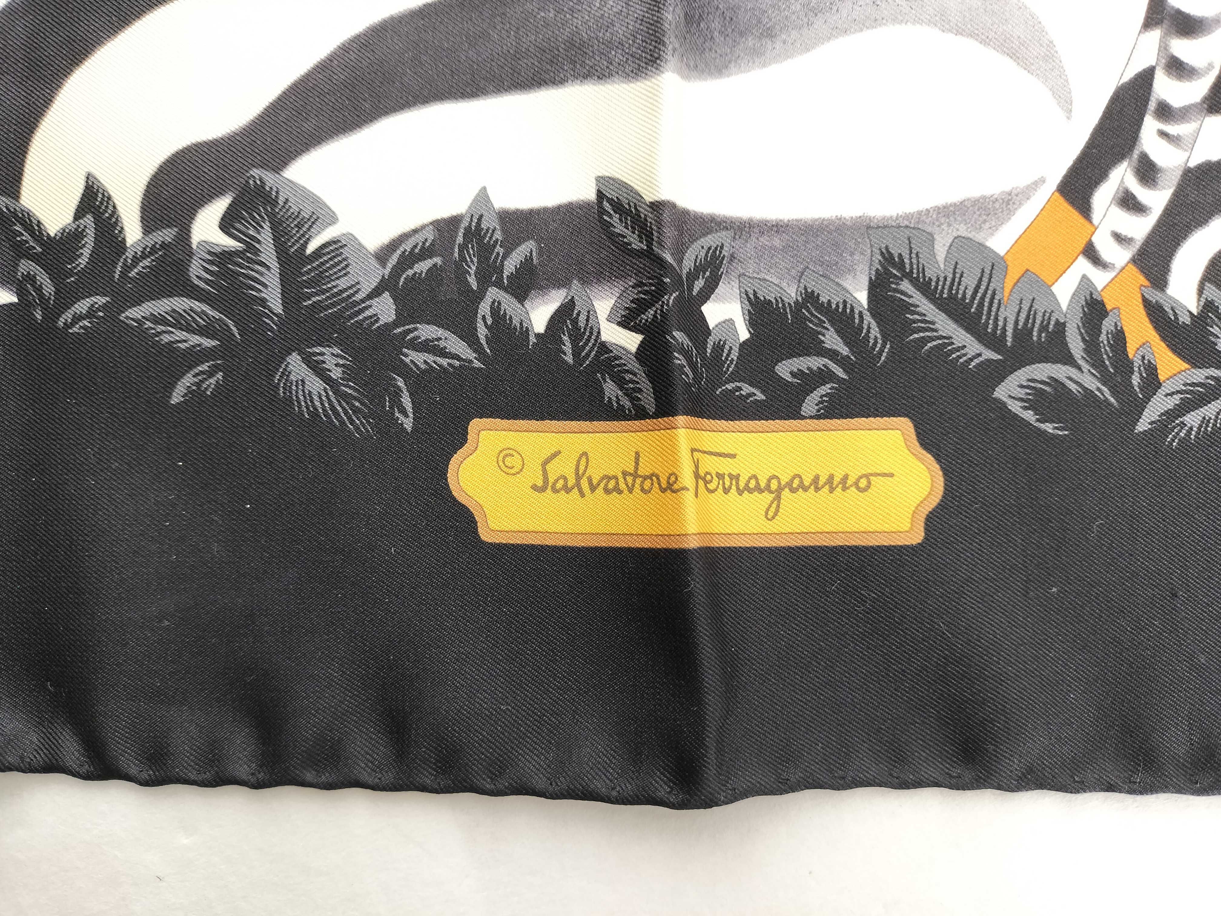 Salvatore Ferragamo Silk Safari Scarf