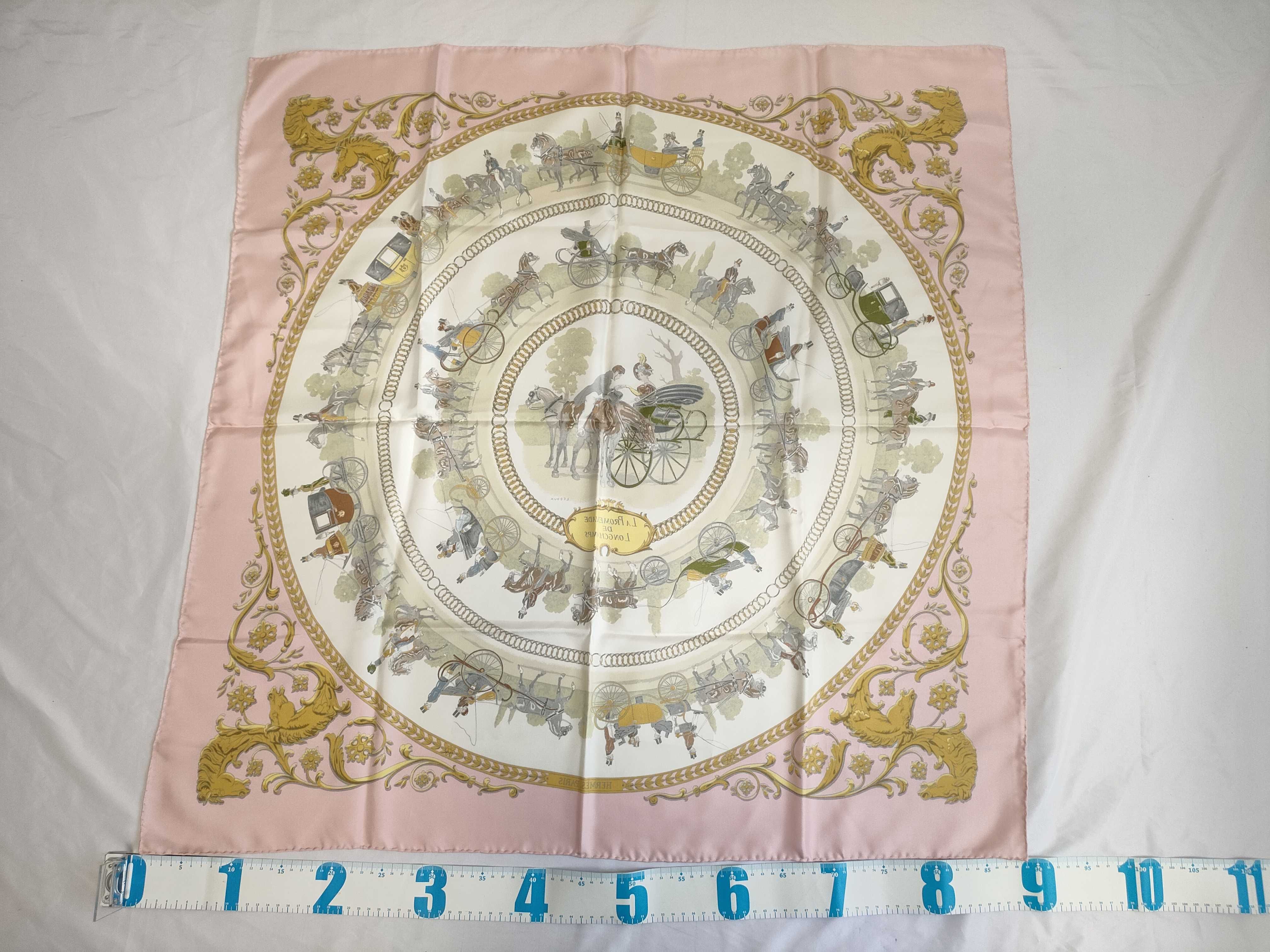 Hermes La Promenade de Longchamps Silk Scarf