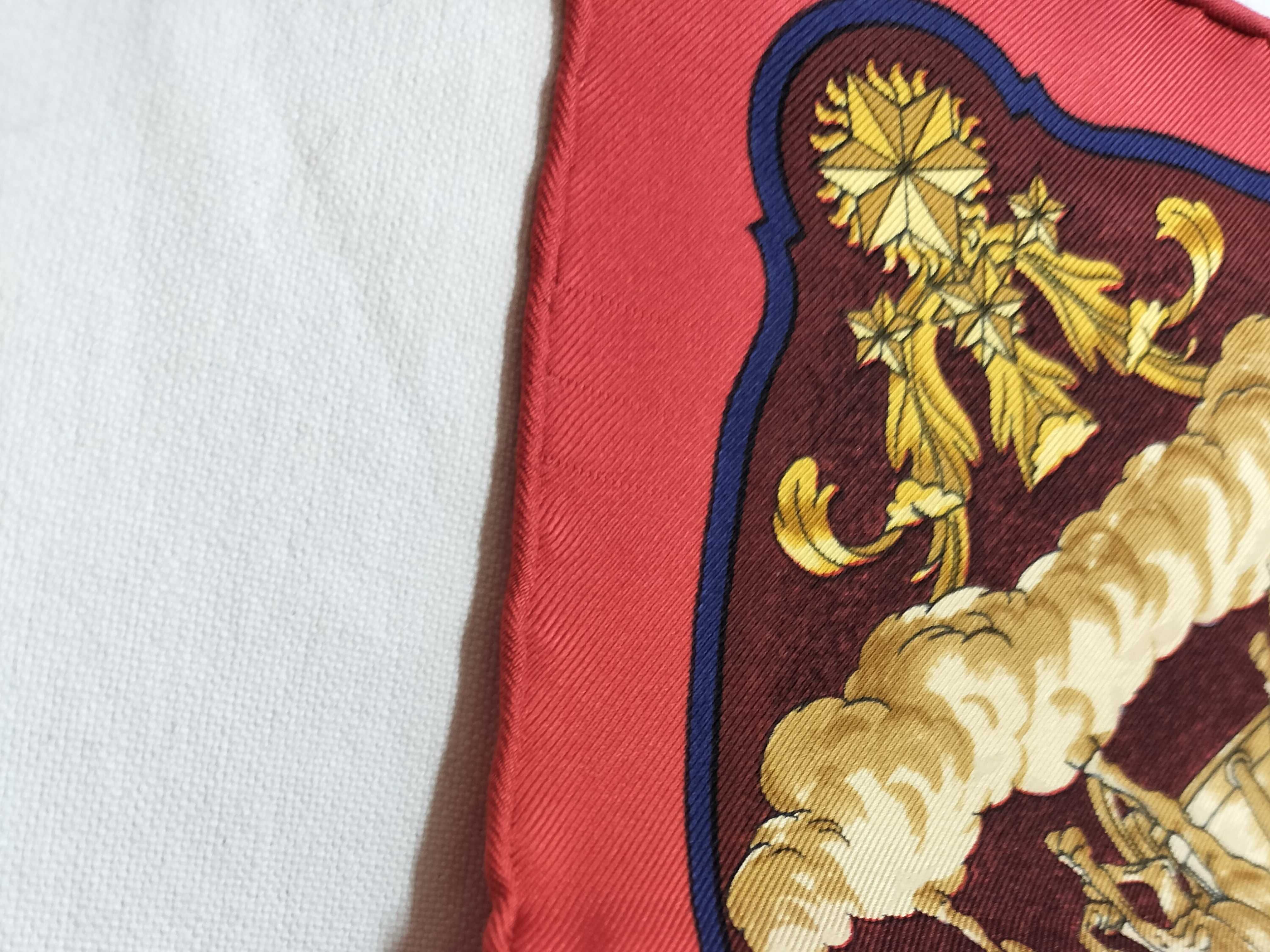 Hermes Paris Cosmos Silk Gavroche Scarf Designed by Philippe Ledoux