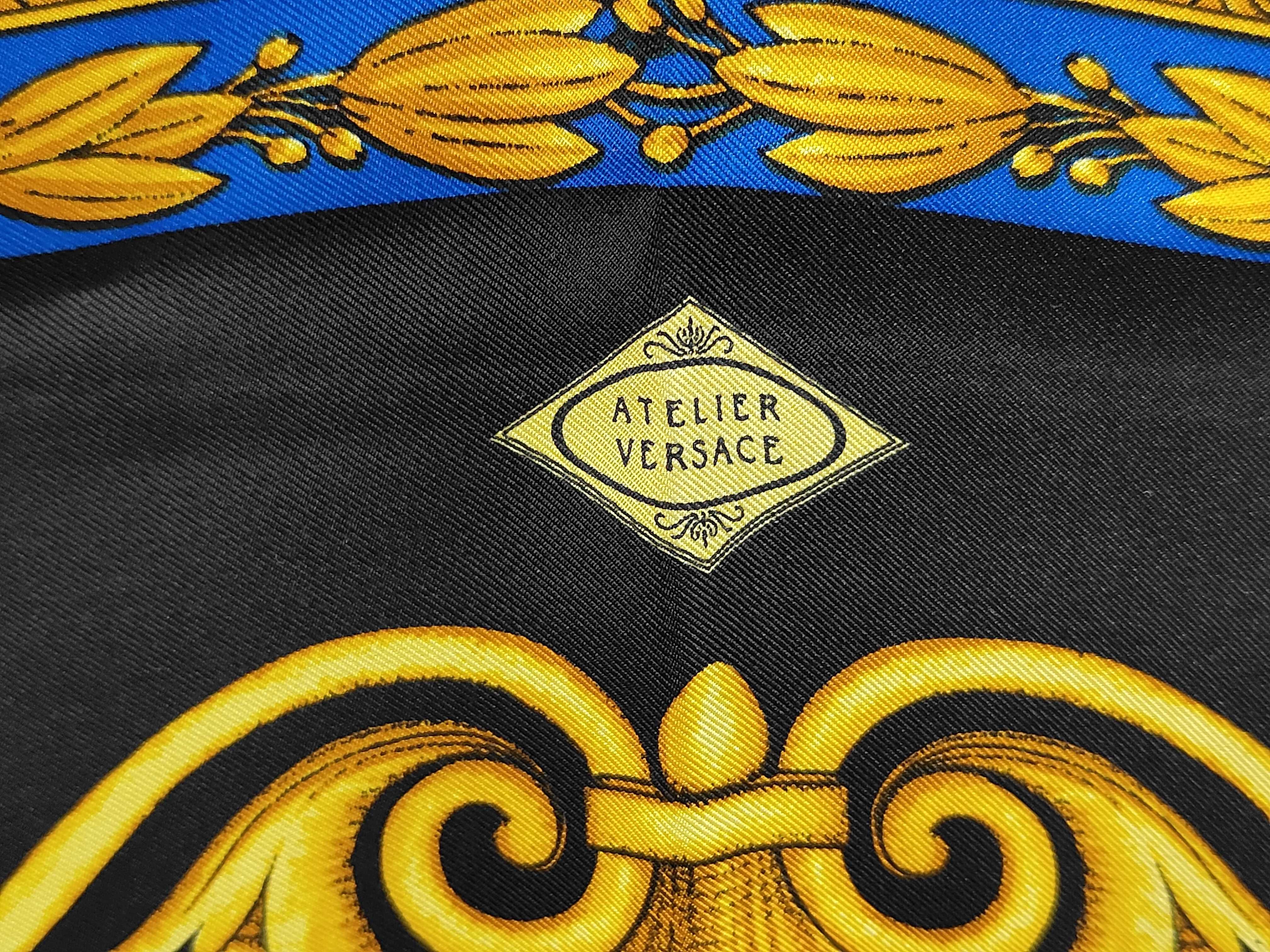 Atelier Versace Maritime Neoclassical Silk Scarf