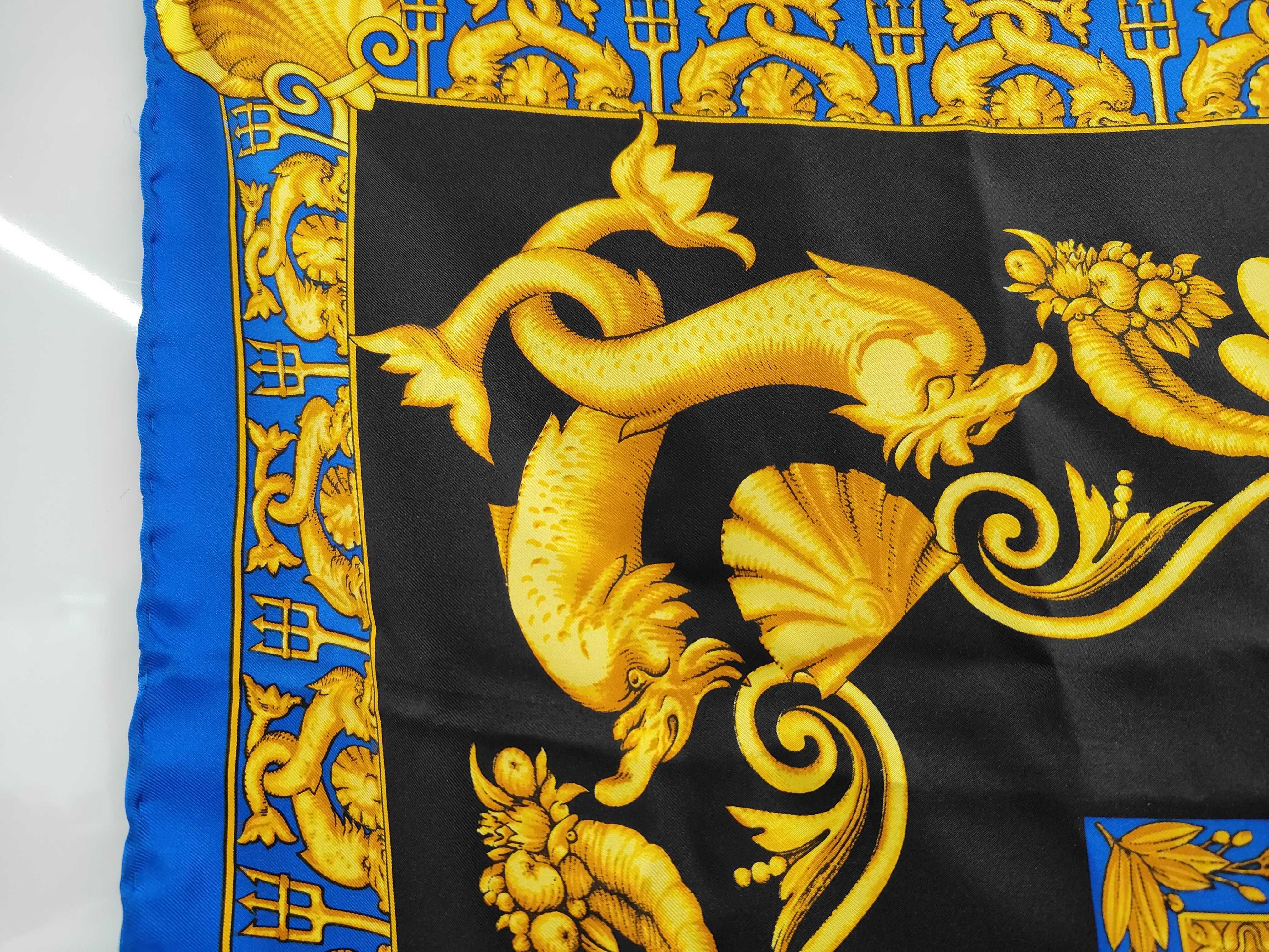 Atelier Versace Maritime Neoclassical Silk Scarf