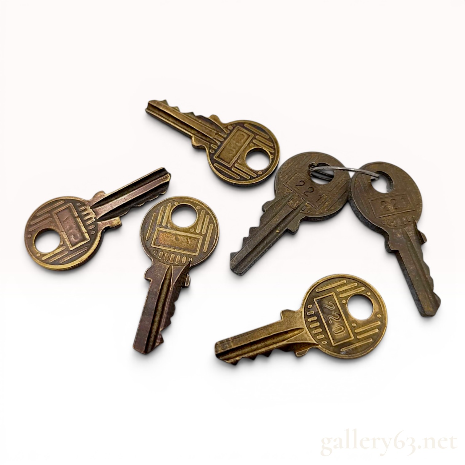 A Collection of Vintage Gold-Tone Hermes Keys