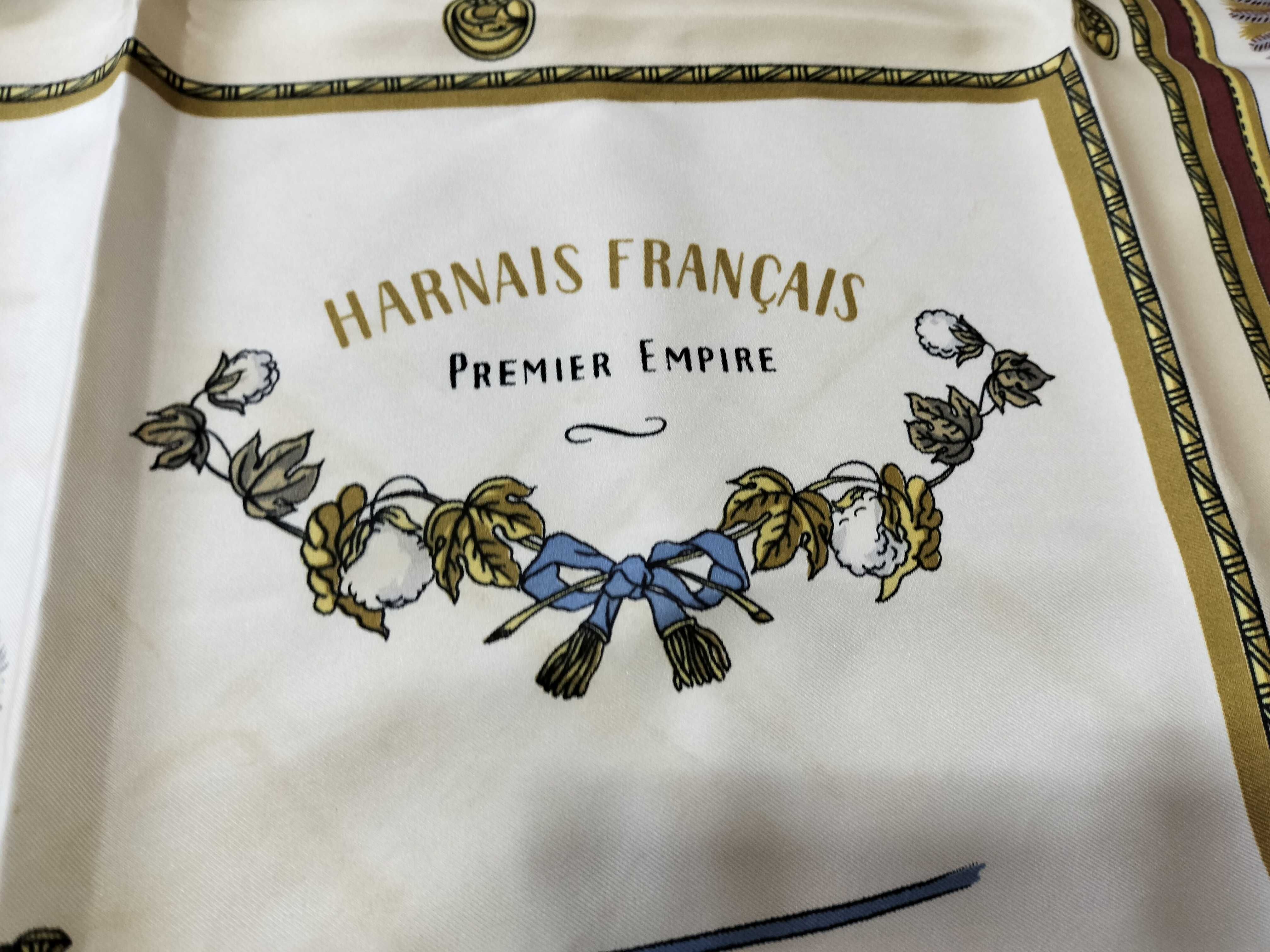 Hermes Harnais Francais Premier Empire Silk Carre Scarf