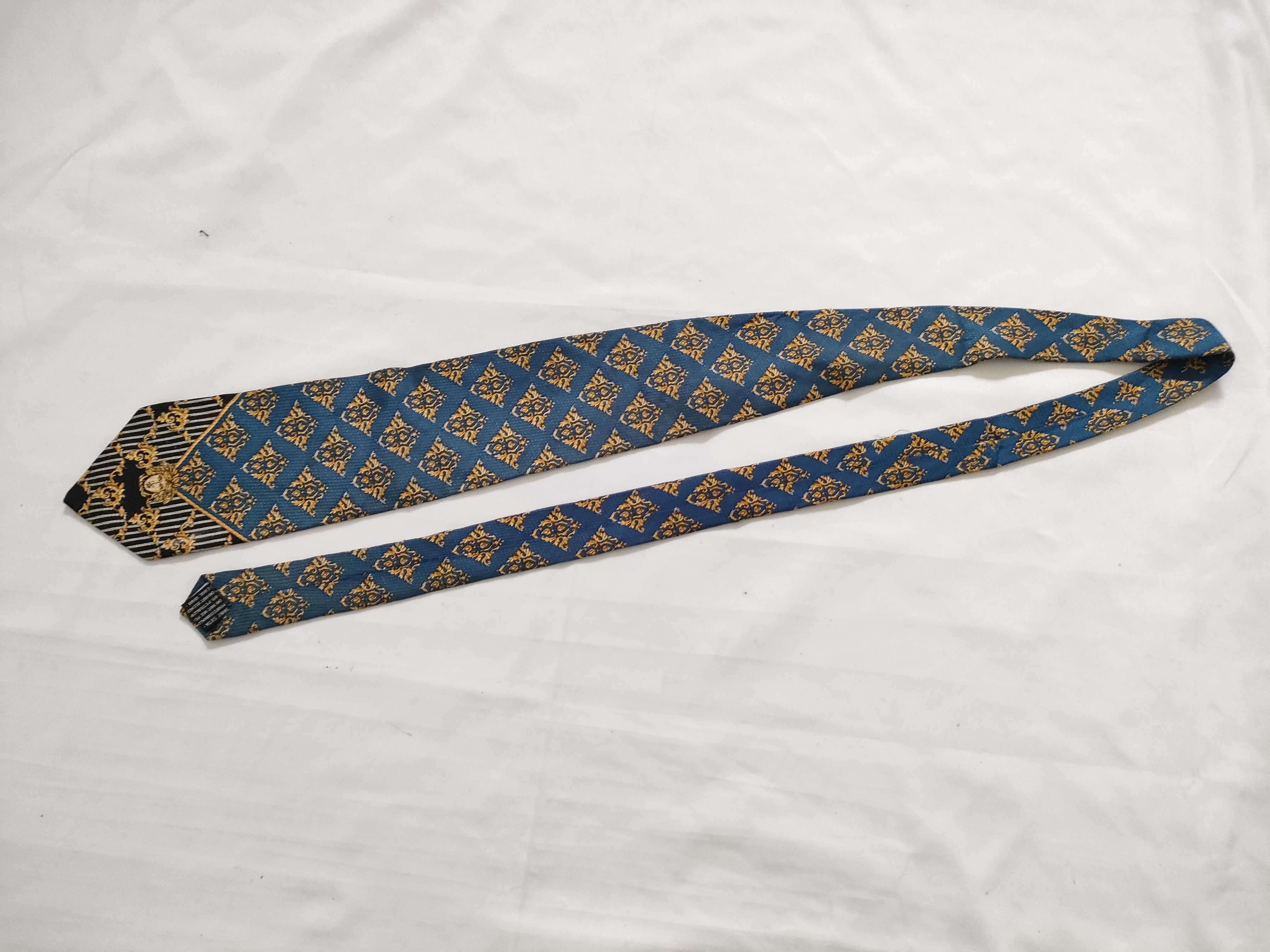 Gianni Versace Silk Medusa and Baroque Pattern Necktie