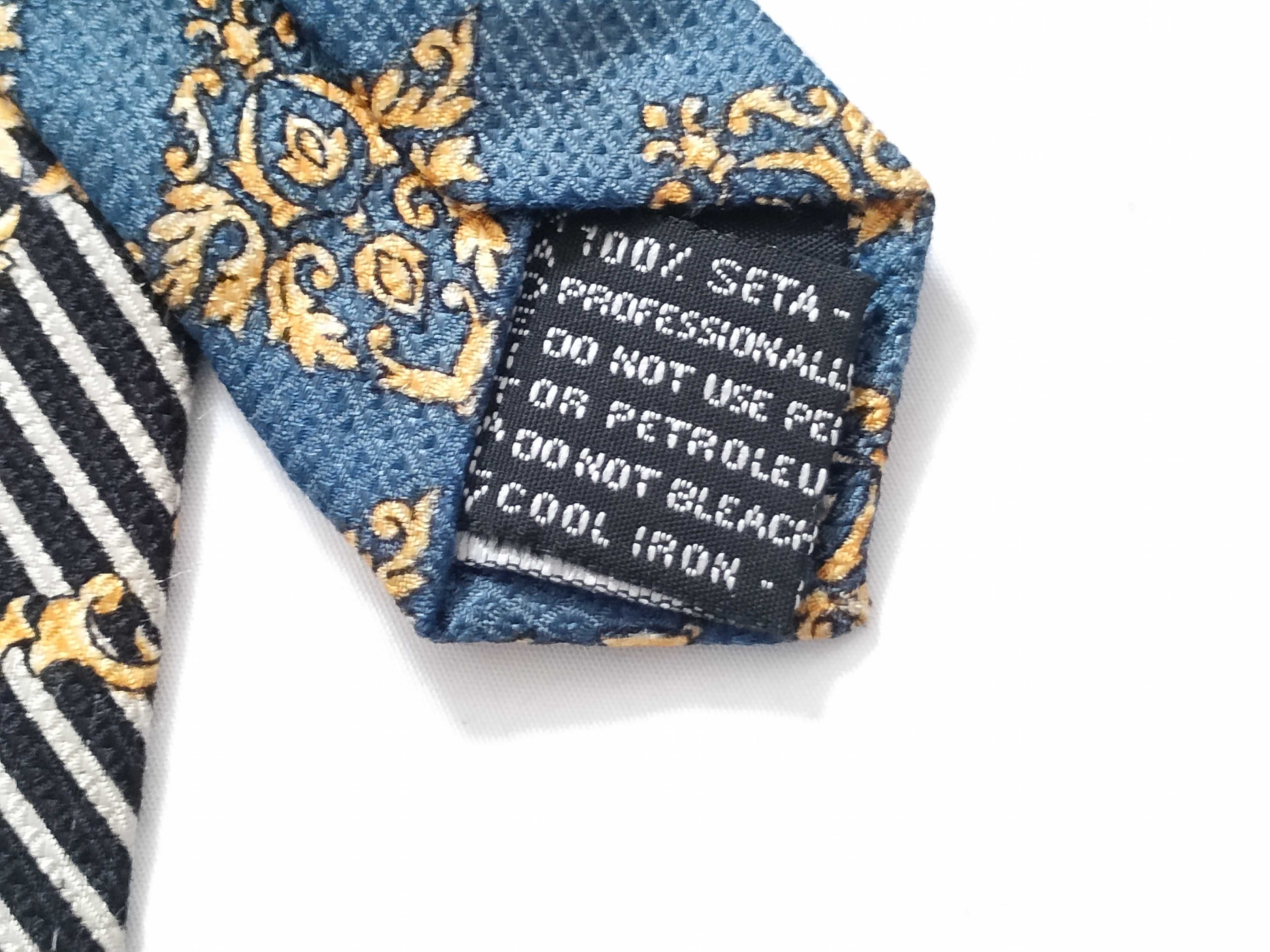 Gianni Versace Silk Medusa and Baroque Pattern Necktie